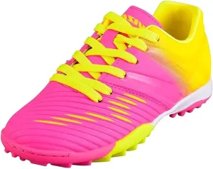 Vizari Liga Turf Soccer Shoes for Boys and Girls| Athletic Turf Shoes with Durable Polyurethane Sole | Youth Football Turf Shoes with Molded Rubber Oursole | Superior Traction on All Surfaces