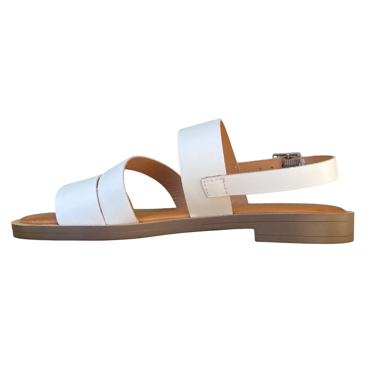 Vueva Sandalo Donna Tacco Basso WD-425R03WHT Bianco | Elegante Unwind Walk