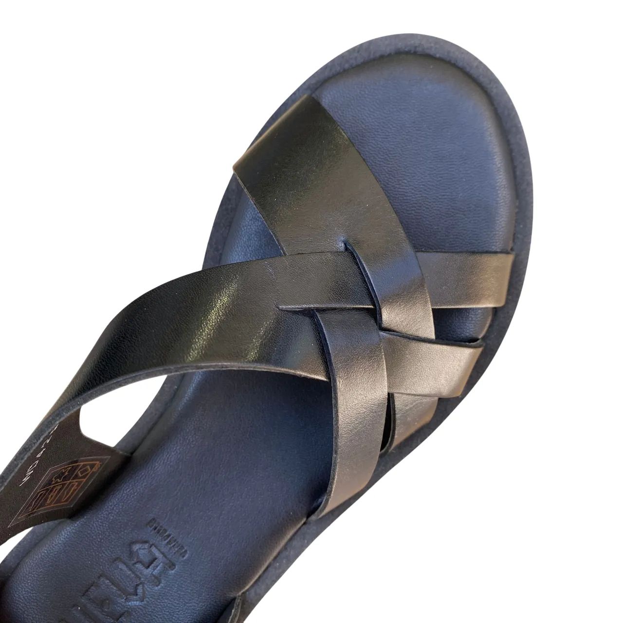 Relaxed Flip-flops Ultra Flex Construction Vueva Sandalo Donna Tacco Basso WD-425R24 BLK Nero Elegante