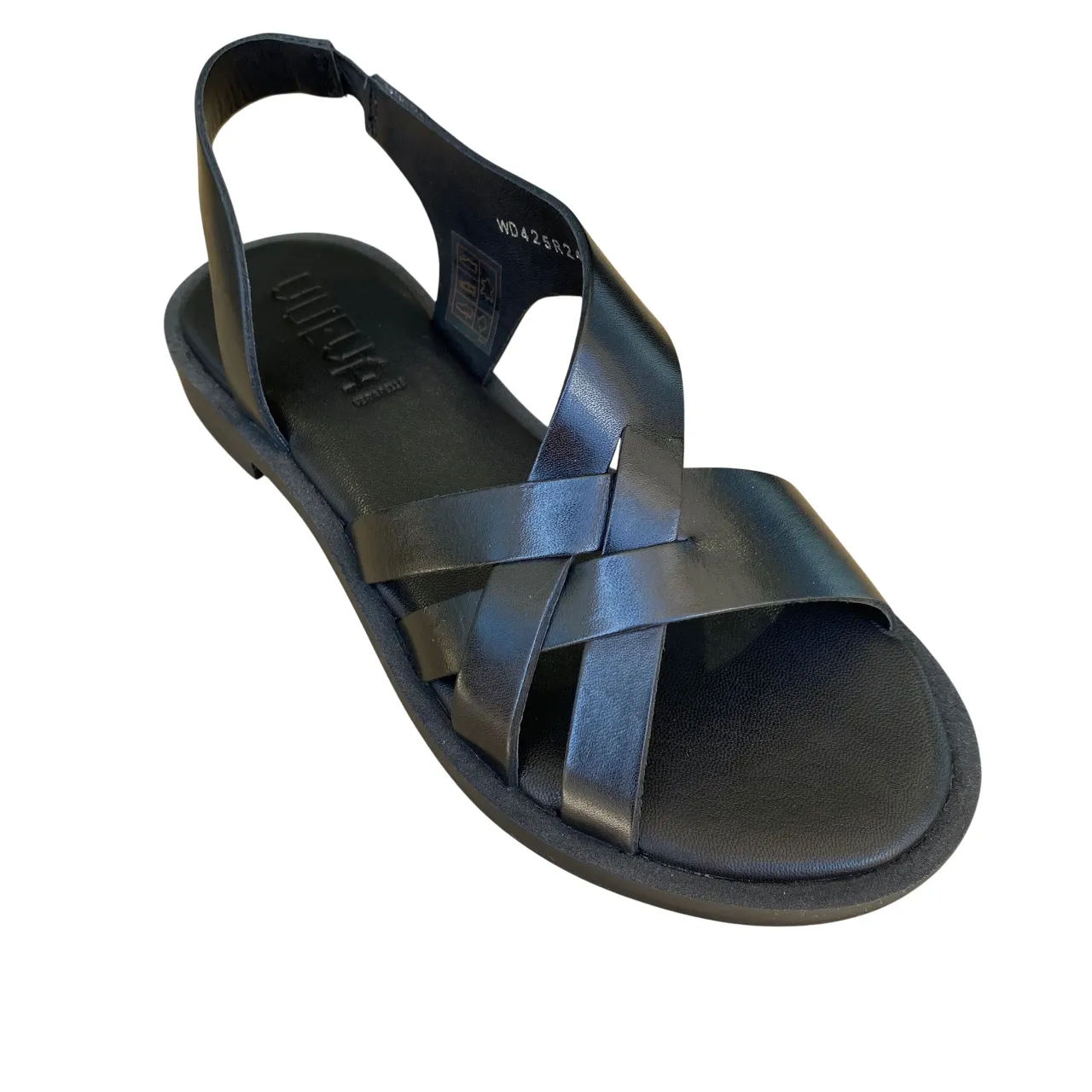 Vueva Sandalo Donna Tacco Basso WD-425R24 BLK Nero Elegante Outdoor Comfort Shoes