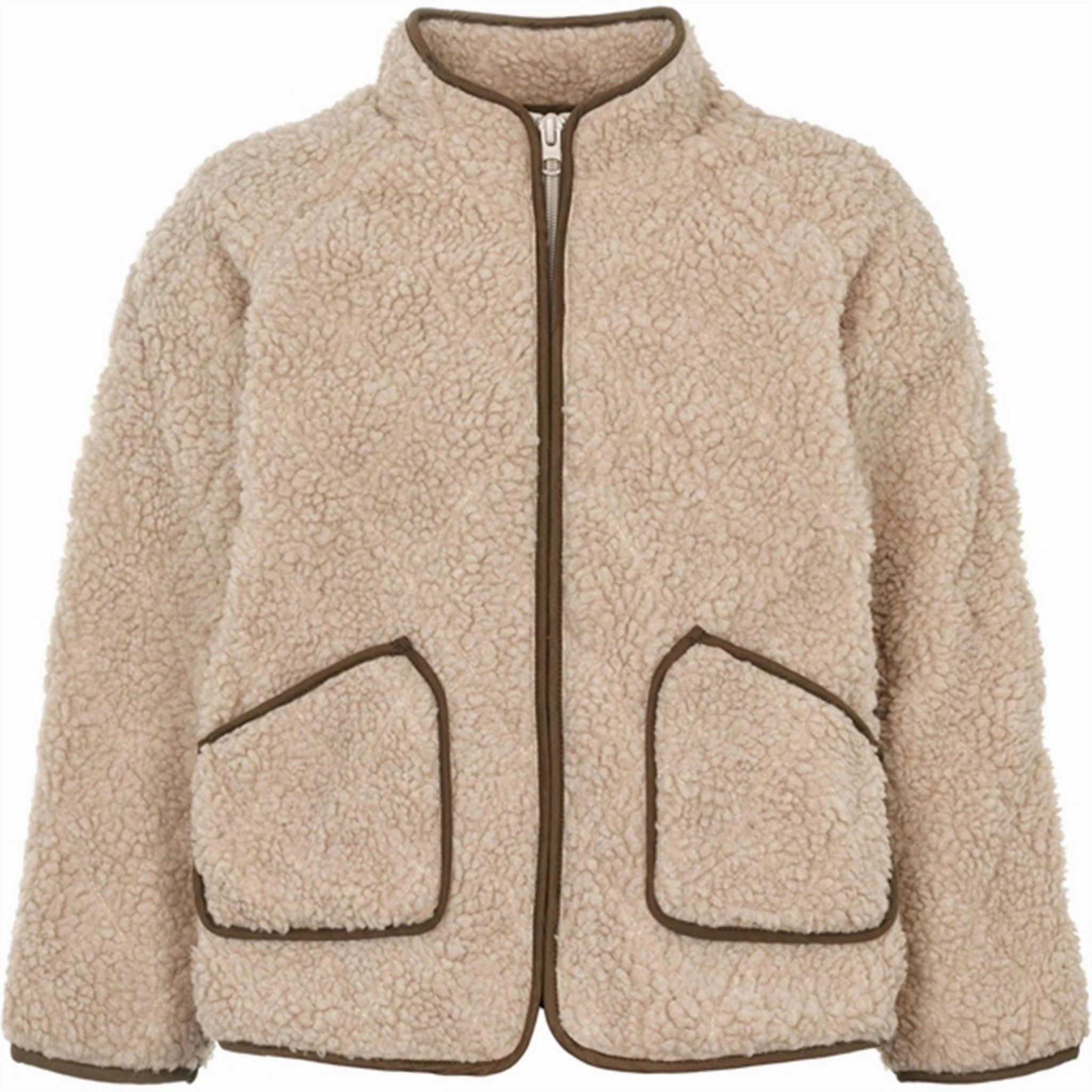 Hidden Pocket System Organic Cotton Blend MarMar Jerry Teddybear Fleece Jacket Pepple