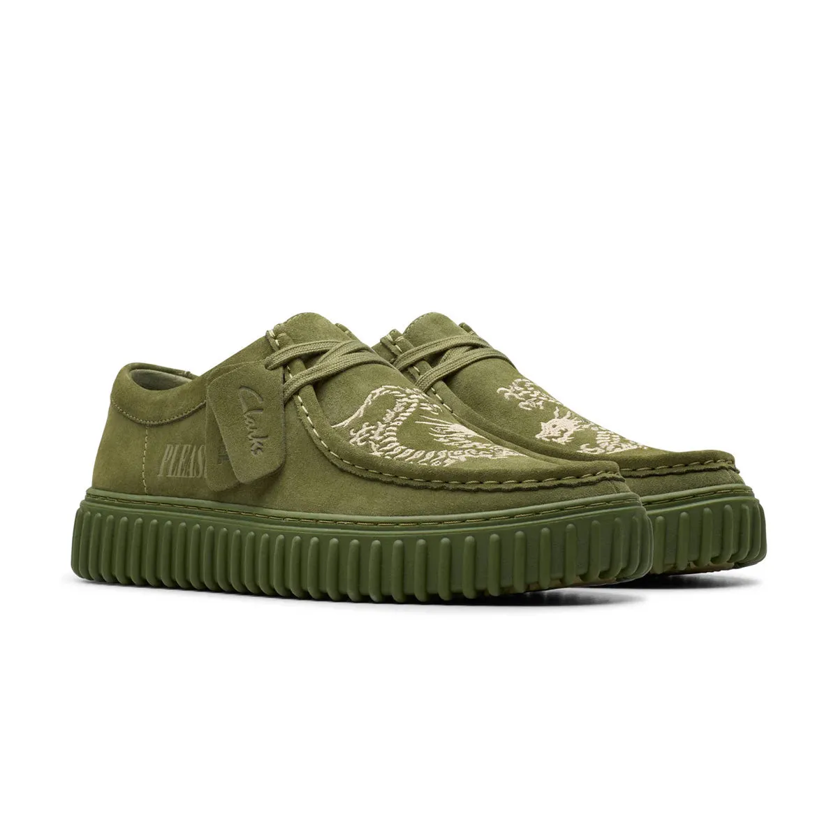   PLEASURES Torhill Lo 'Green Dragon' Slip-On Style Casual Performance