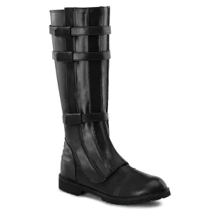 WALKER-130 Fancy Dress Costume Funtasma Men's Boots Black Pu