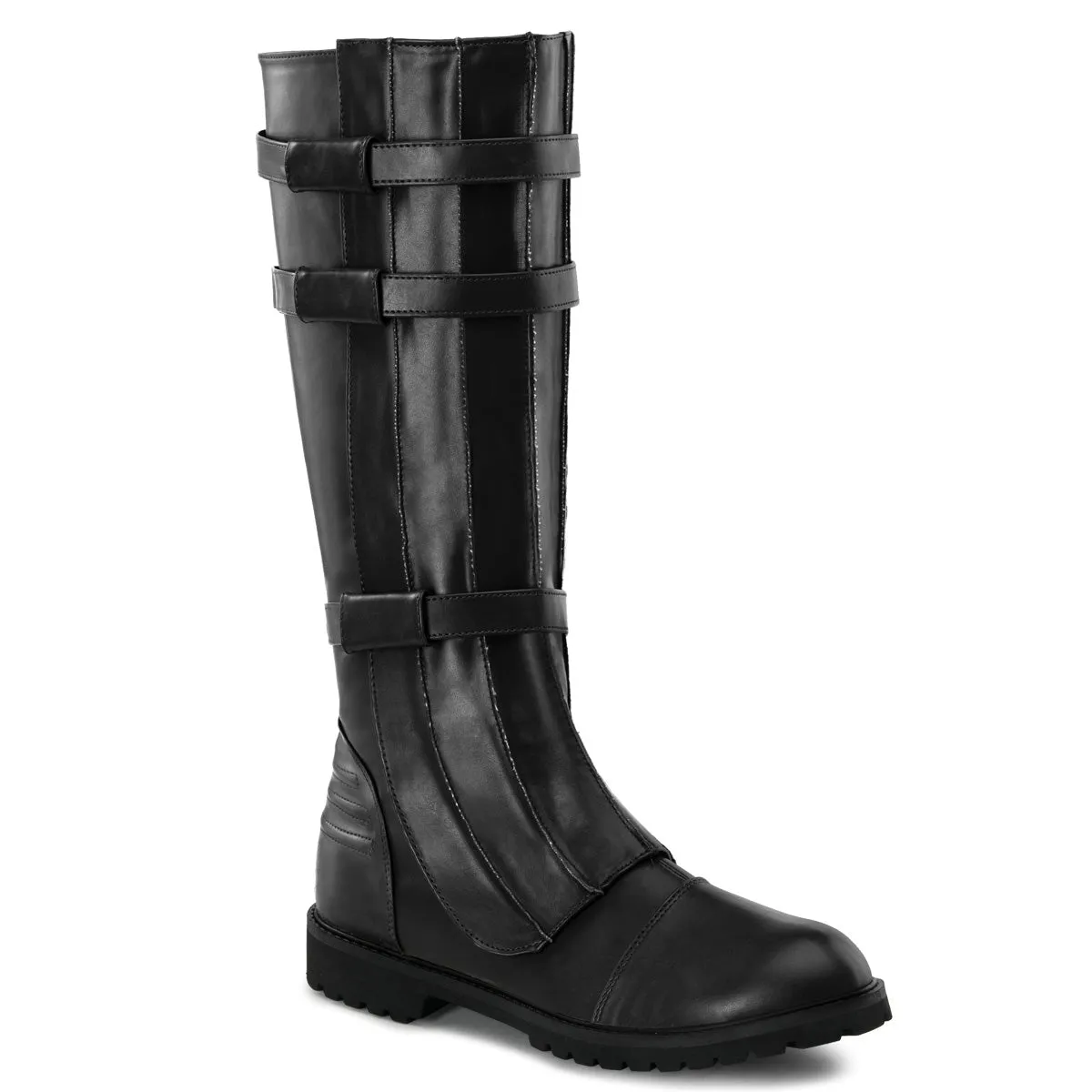 WALKER-130 Fancy Dress Costume Funtasma Men's Boots Black Pu