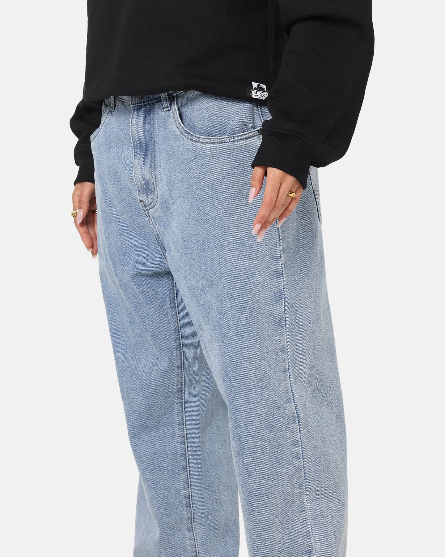 Soft Waist S Double Denim Standard Jeans Super Light