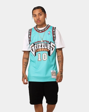 Mitchell & Ness Vancouver Grizzlies Mike Bibby '98-'99 #10 Swingman Jersey Teal Unisex Fit Performance Driven