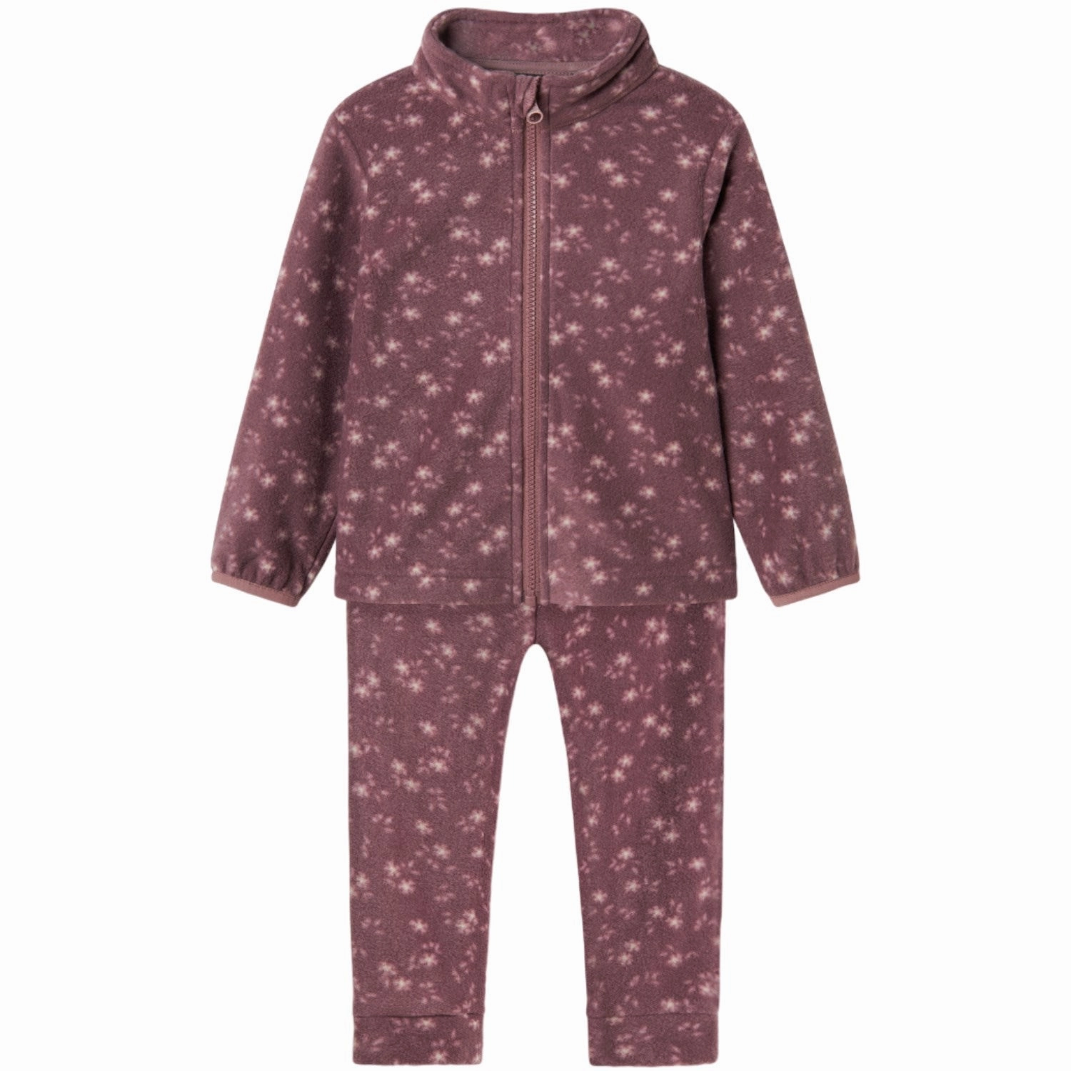 Midweight Layer Name It Grape Shake Spektra Fleece Set AOP