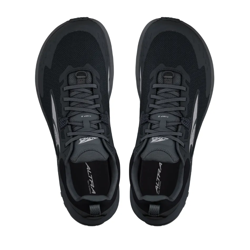 agility equipment Altra Men's Timp 5 GTX Trail Running Shoes in Black/Black AW25