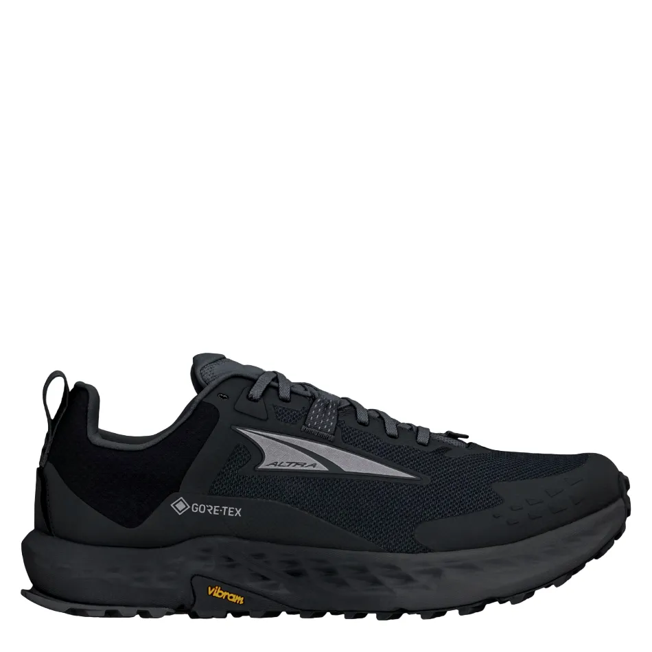 arch - support shoes Altra Men's Timp 5 GTX Trail Running Shoes in Black/Black AW25