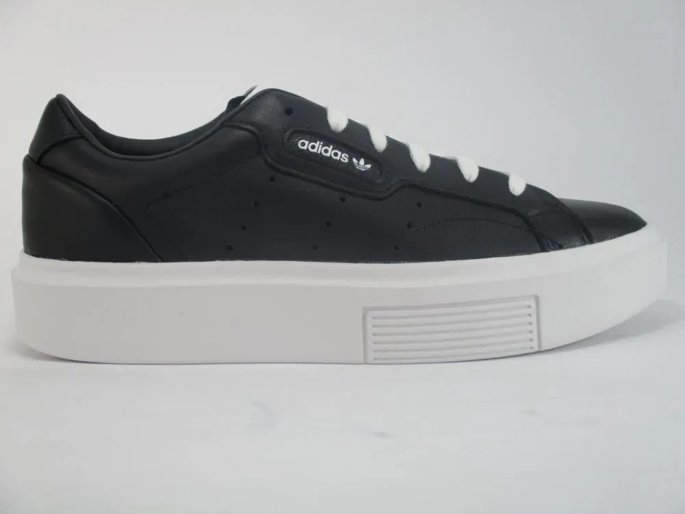 Adidas Originals scarpa sneakers con zeppa da donna Sleek Super W EE4519 nero Durable Rubber Pods