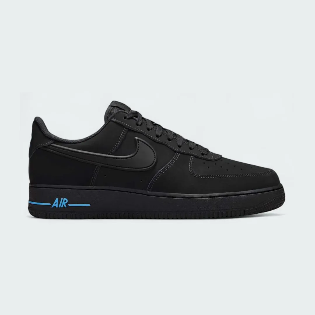 Nike Air Force 1 '07 Men's Black Trainers Leather HV6223 001 closed - toe - feature shoes