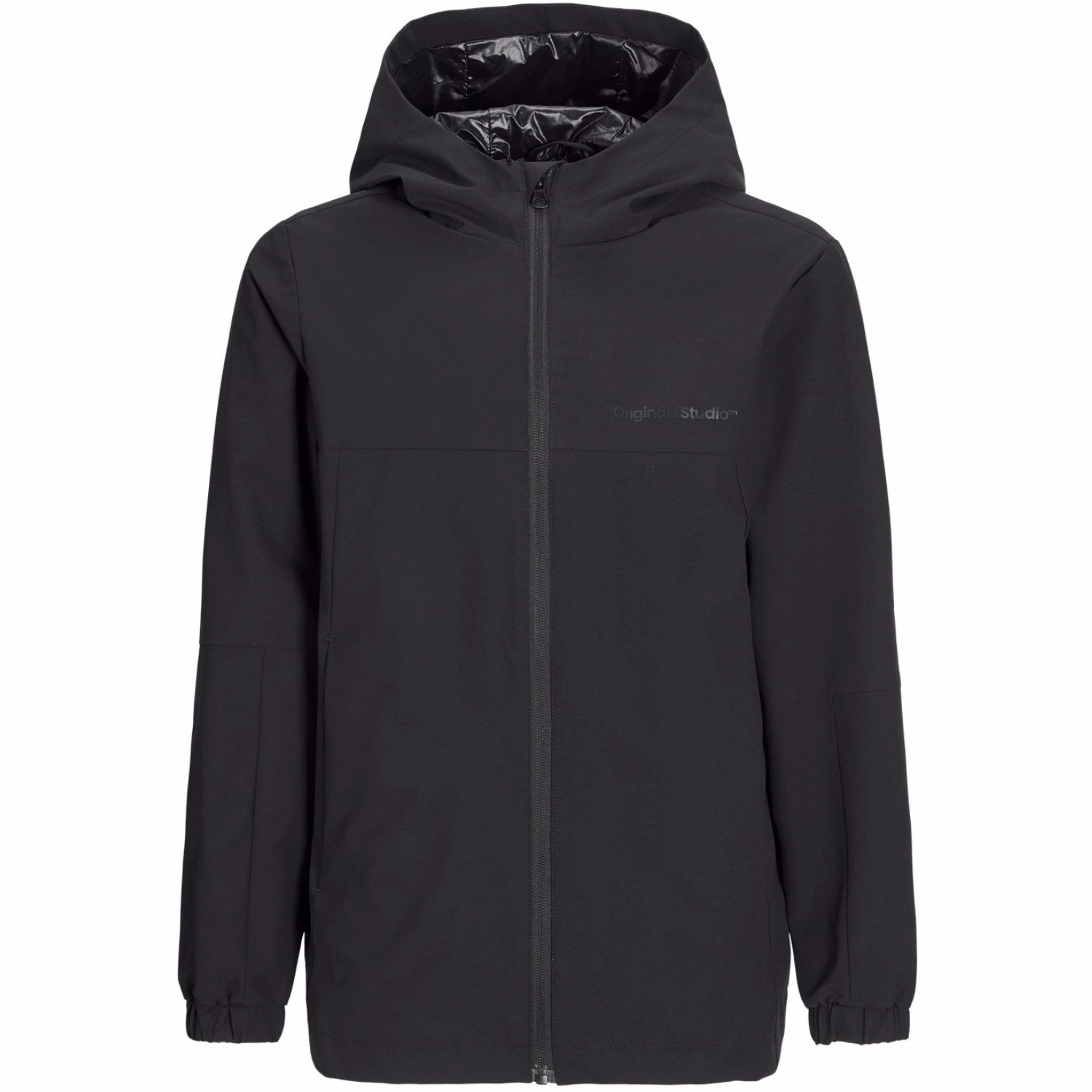 Noise Reduced Fabrics Jack & Jones Junior Black Vesterbro Hood Jacket