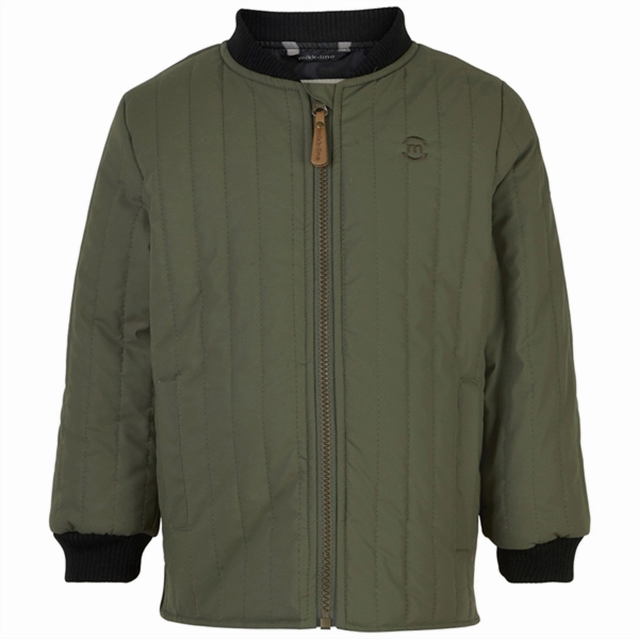 Mikk-Line Thermo Jacket Dusty Olive Thermal Insulation Layer Recycled Material