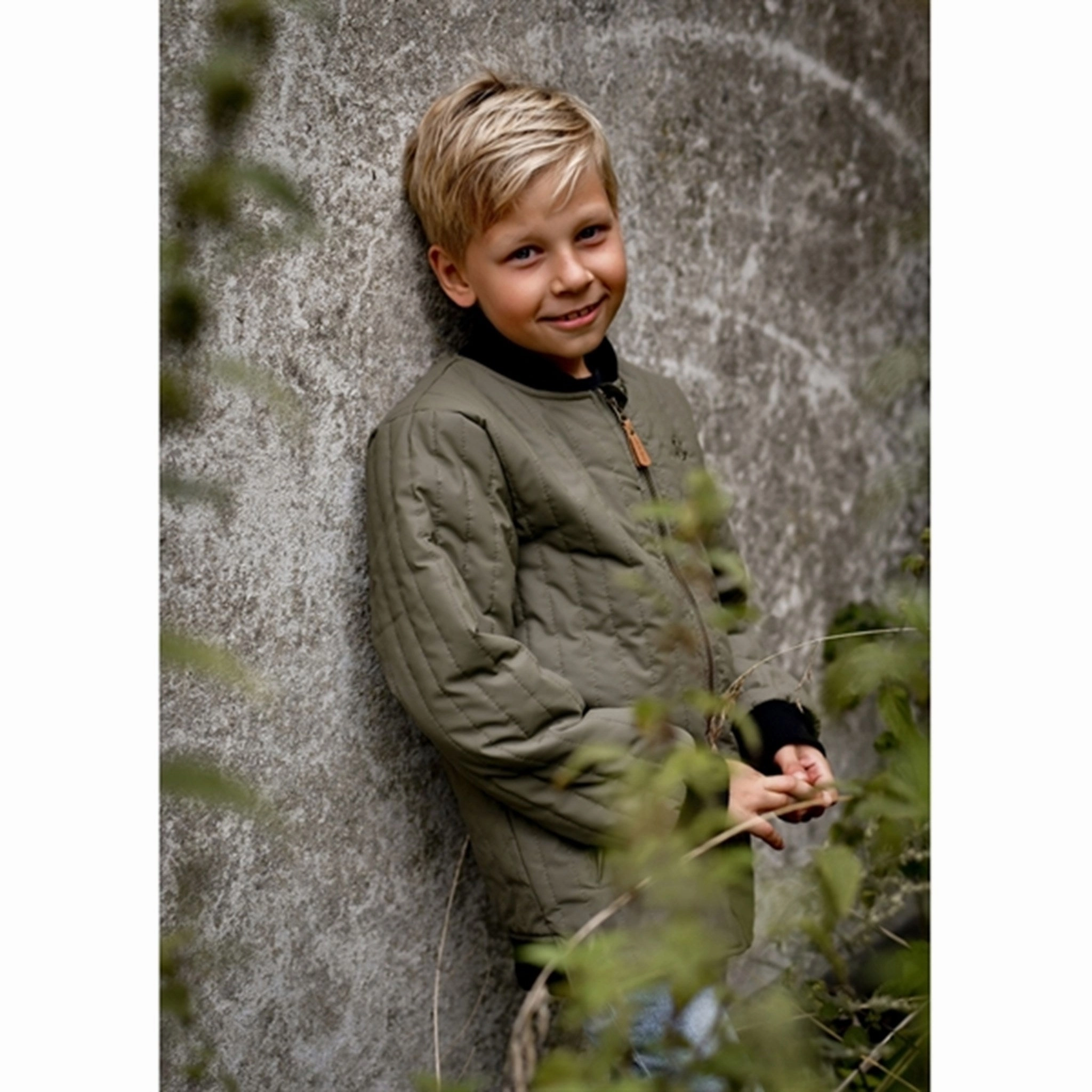 Mikk-Line Thermo Jacket Dusty Olive Stylish Basics
