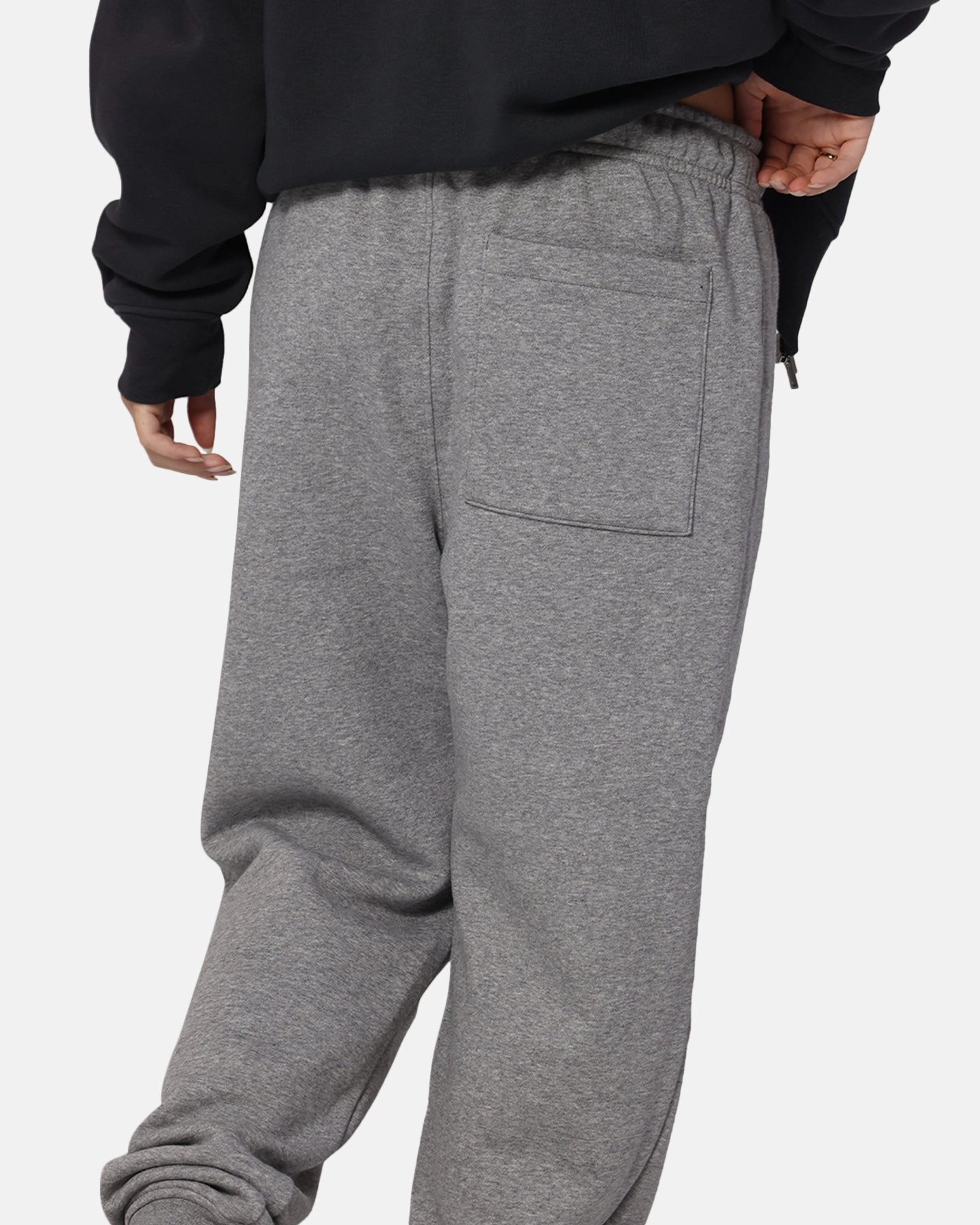 Modern Relaxed Abrasion Resistant Fabric Jordan Brooklyn Fleece Pants Carbon Heather/White