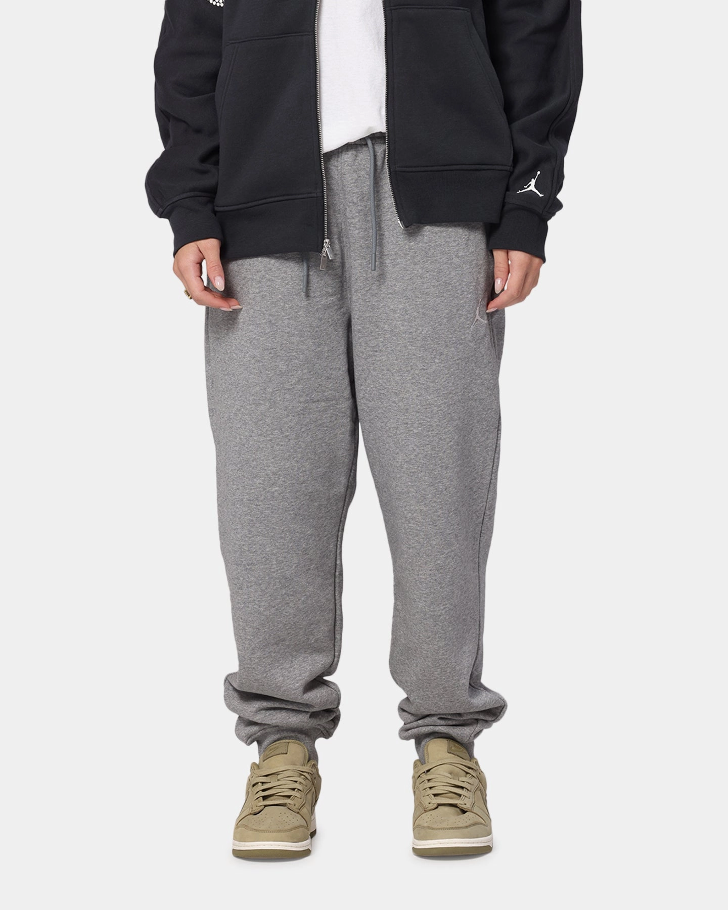 Sport Comfort Jordan Brooklyn Fleece Pants Carbon Heather/White