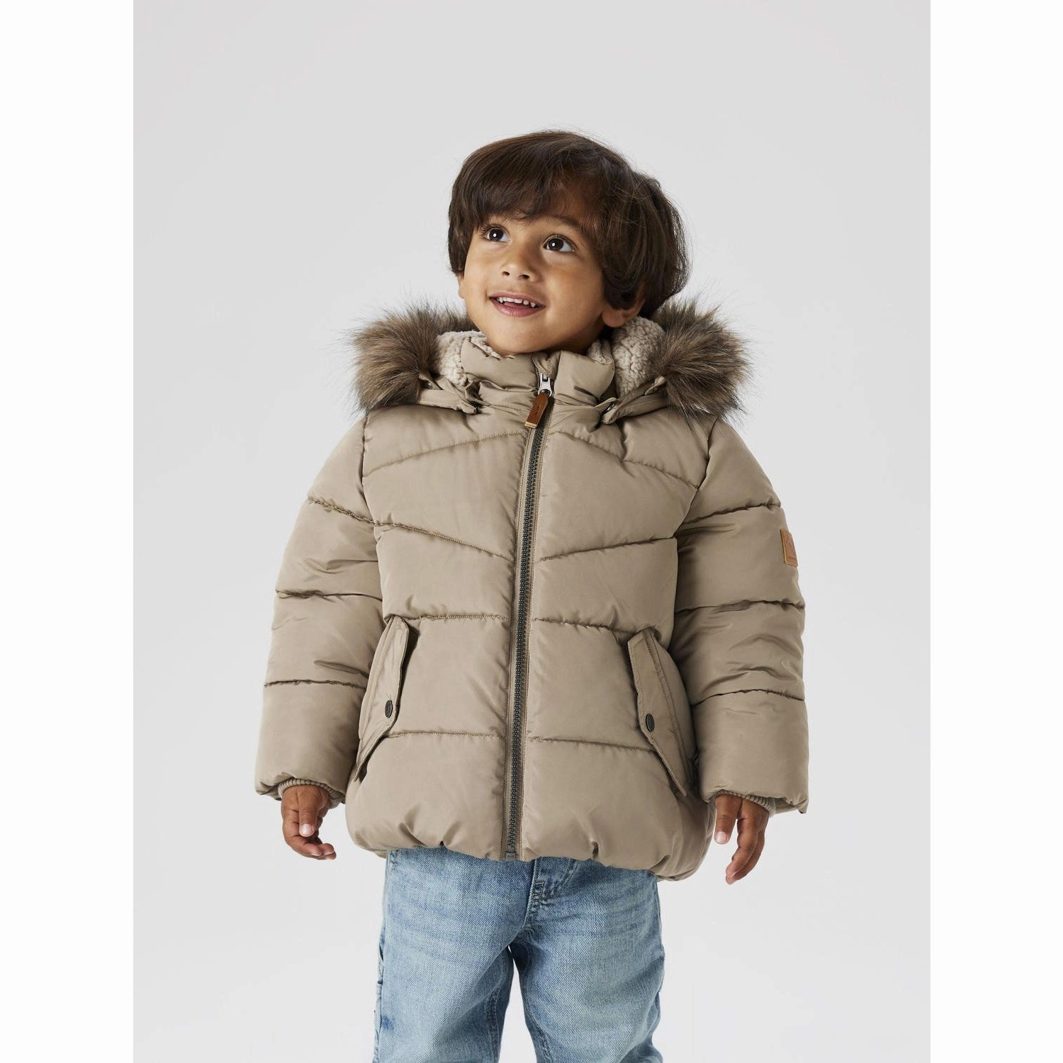 Name It Timber Wolf Nmmmathew Puffer Jacket1 Airtight Seam Sealing City Style