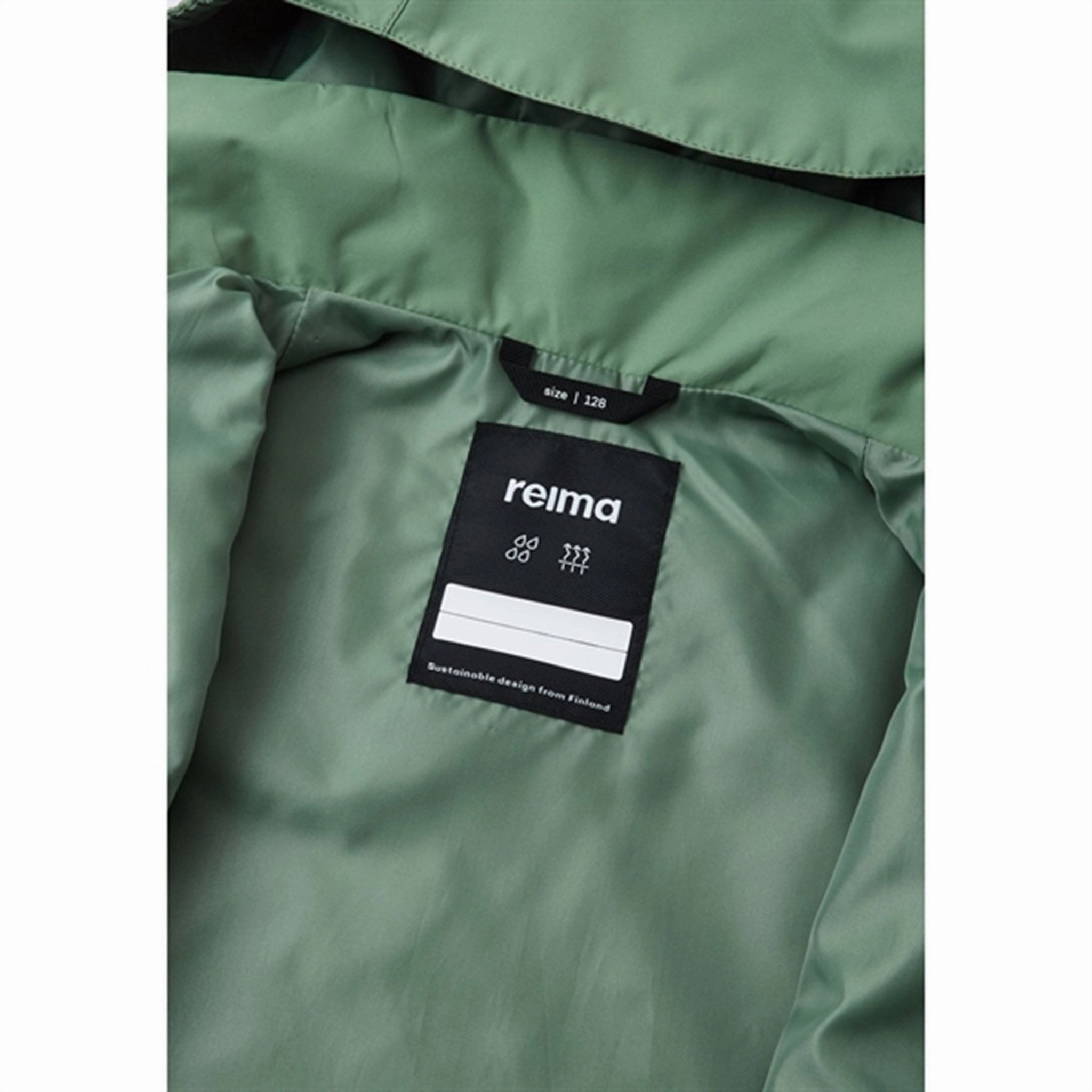 Loose Fit Layer Essential Piece Reima Reimatec Jacket Kannus Green Clay