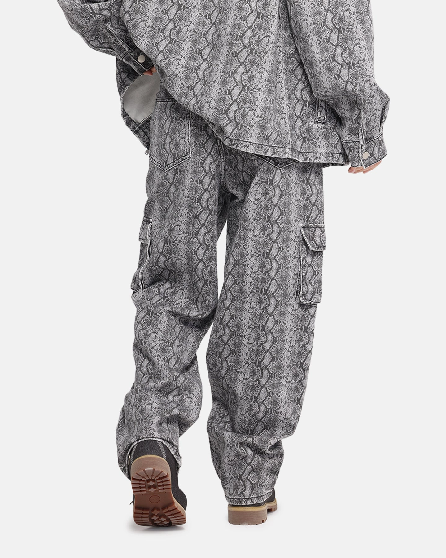Minimalist Fit XXIII Snake Skin Cargo Pants Black Snake Print