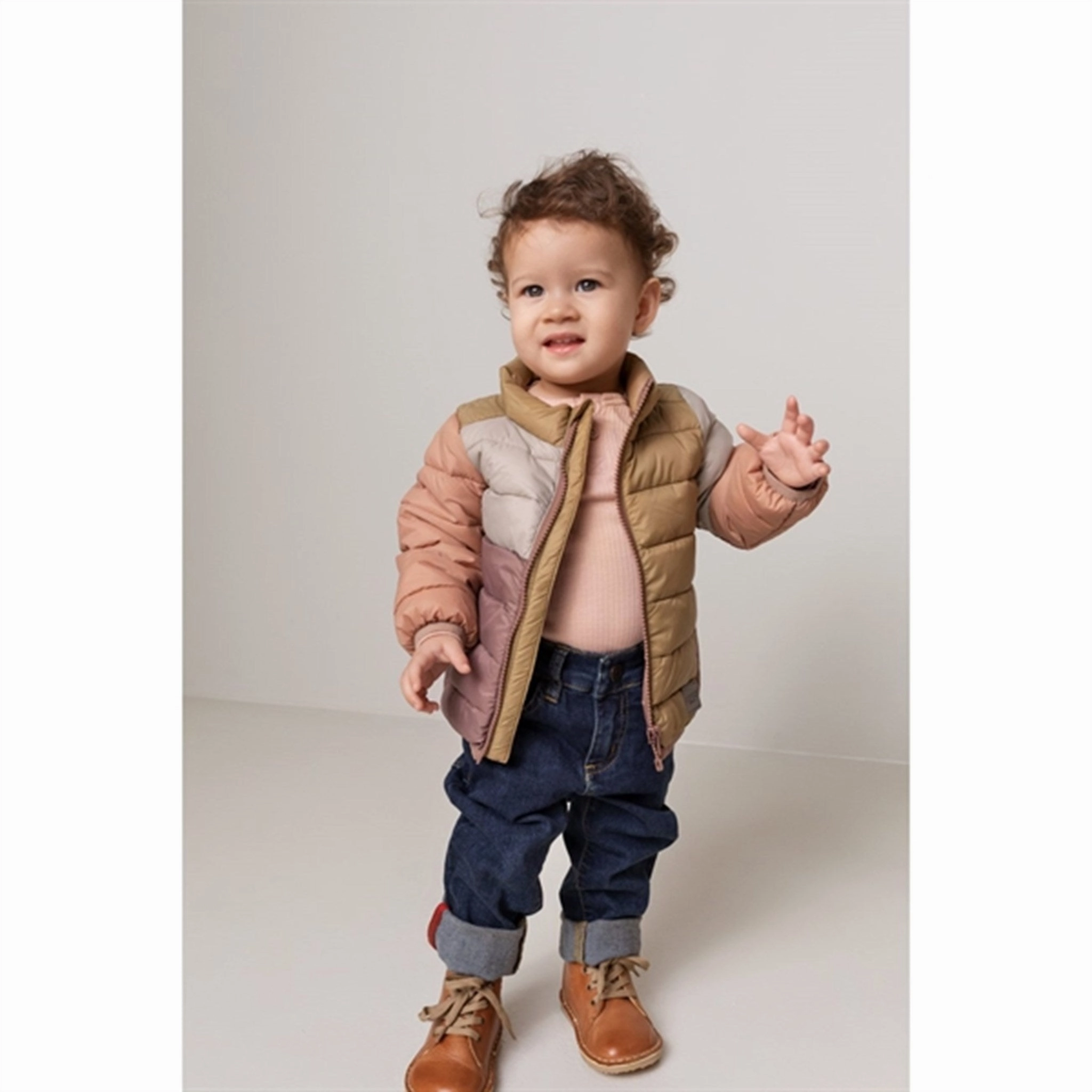 MarMar Owe Vegan Puffer Down Jacket Tawny Rose Blok Casual Fit Silhouette