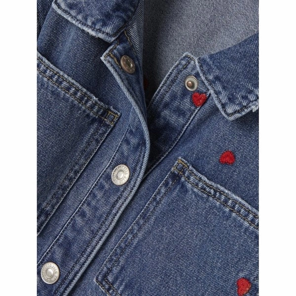 ThermalInsulation Flexible Joint Mobility Name it Medium Blue Denim Hearts Kathy Denim Cowboy Jacket