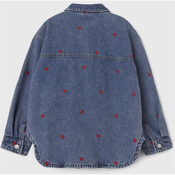 Weatherproof Seams Name it Medium Blue Denim Hearts Kathy Denim Cowboy Jacket