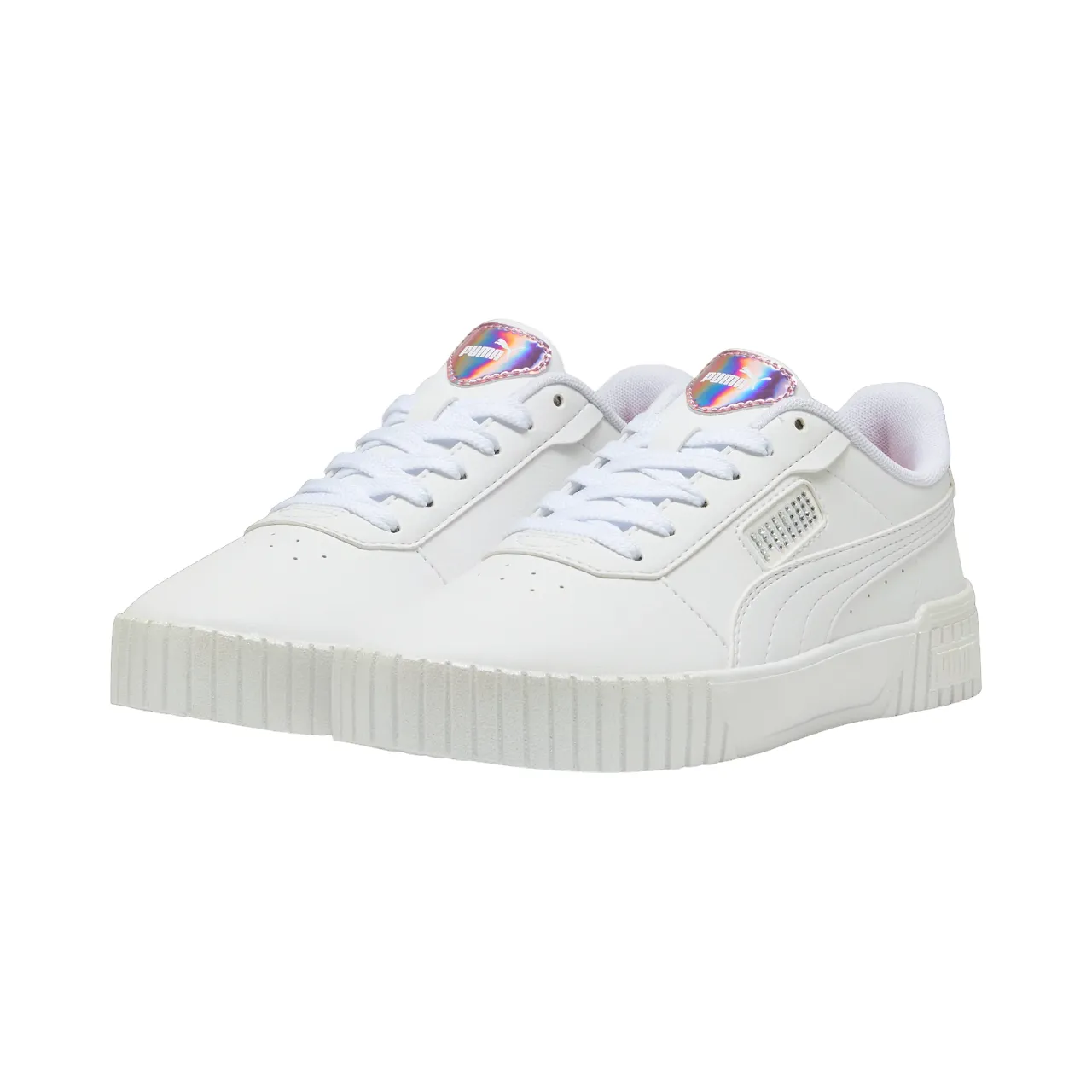 budget - friendly multi - purpose shoes Puma scarpa sneakers da donna Carina 2.0 GirlPower 395095-01 bianco-argento