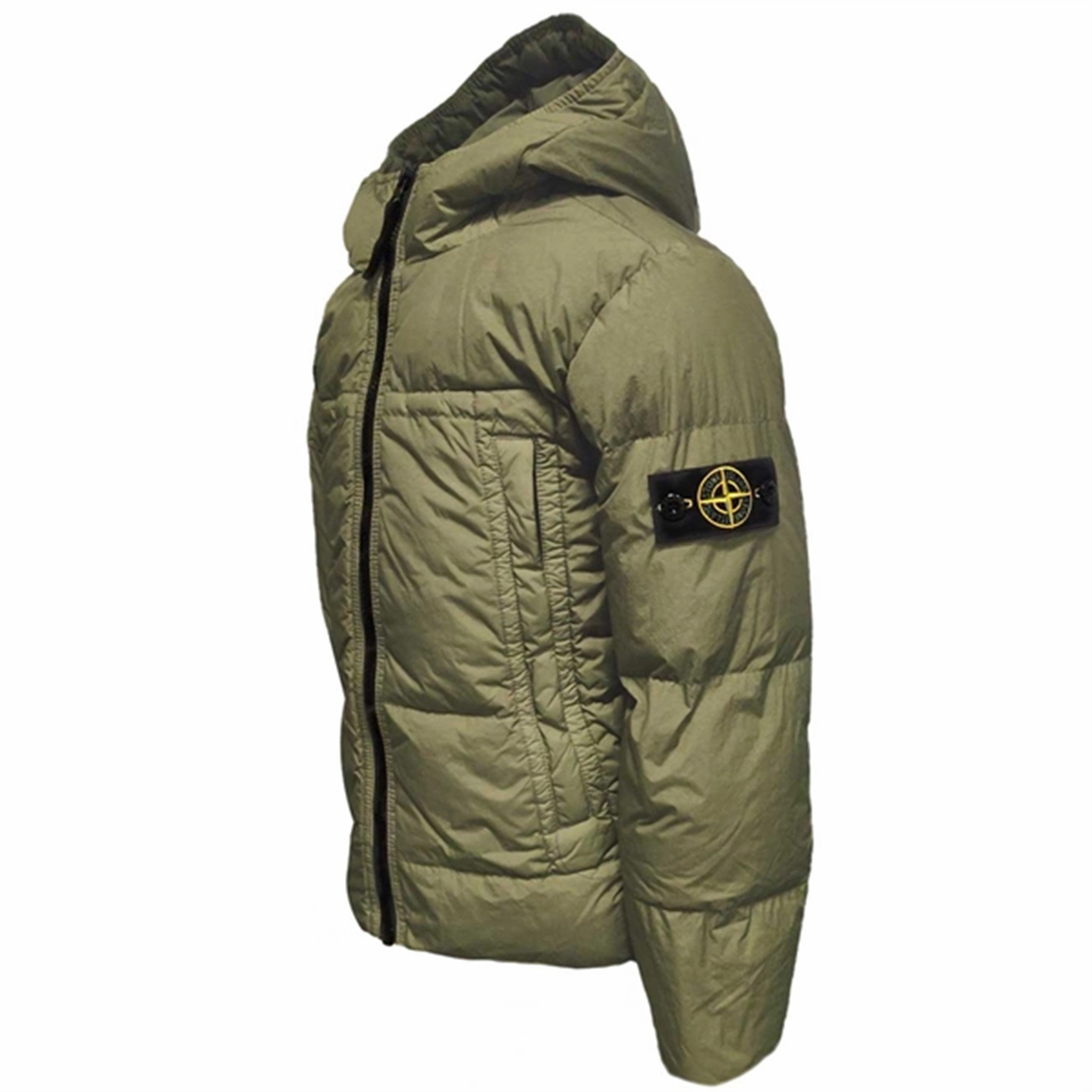 Thermal Insulation Stone Island Junior Down Jacket Olive Green