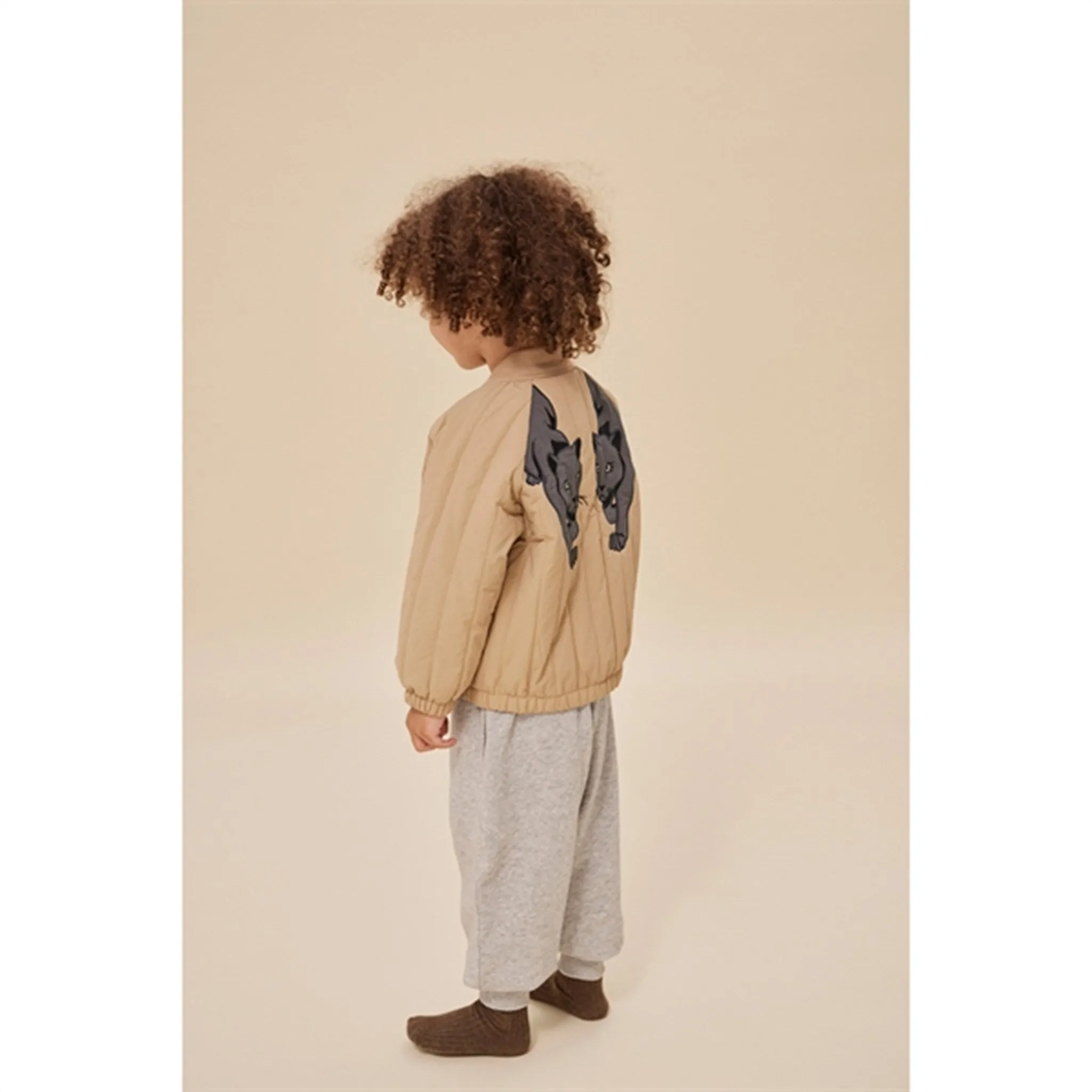 Stretchable Panels Konges Sl?jd Juno Bomber Thermo Jacket Travertine