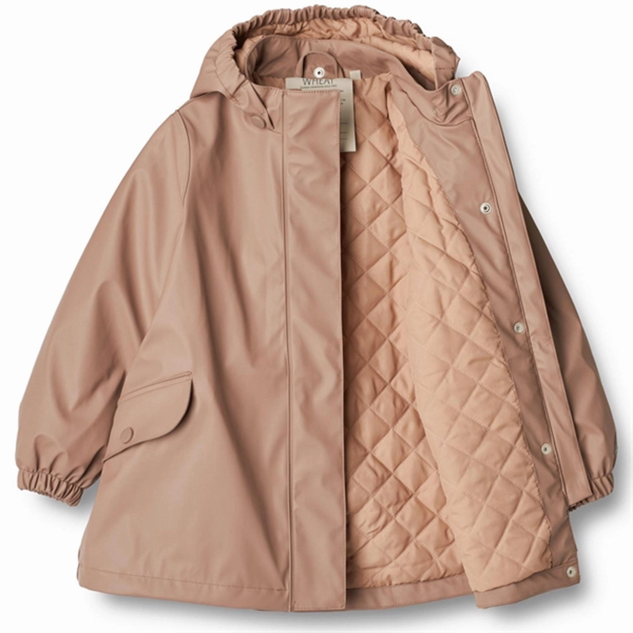 Wheat Rain Jacket Rika Thermo Lavender Rose Relaxed Fit Silhouette