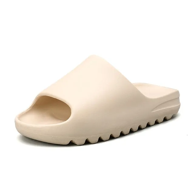 WEH 2020 Luxury brand Slides Men Shoes Slippers Indoor House slippers Graffiti Casual Beach Slipper EVA Quality Cartoon Shoes