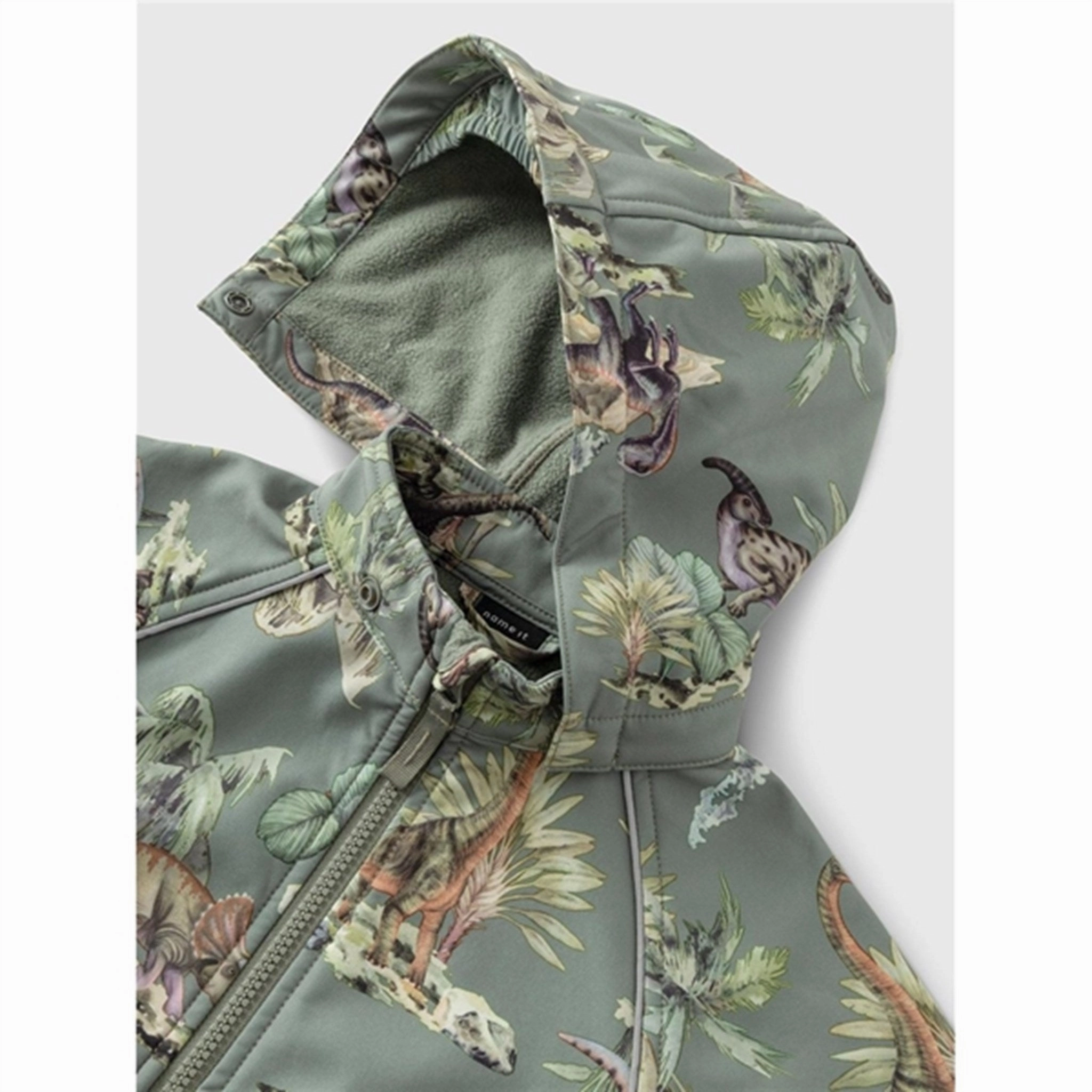 Name it Agave Green Alfa08 Softshell Jacket Dino Reinforced Stress Points