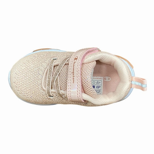 Steady Pace Champion scarpa da ginnastica da bambina con le luci Wave B TD S32131 CHA PS013 rosa