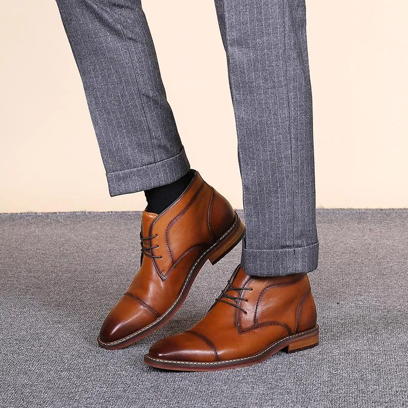 West Louis™ Business Leather Chelsea Boots