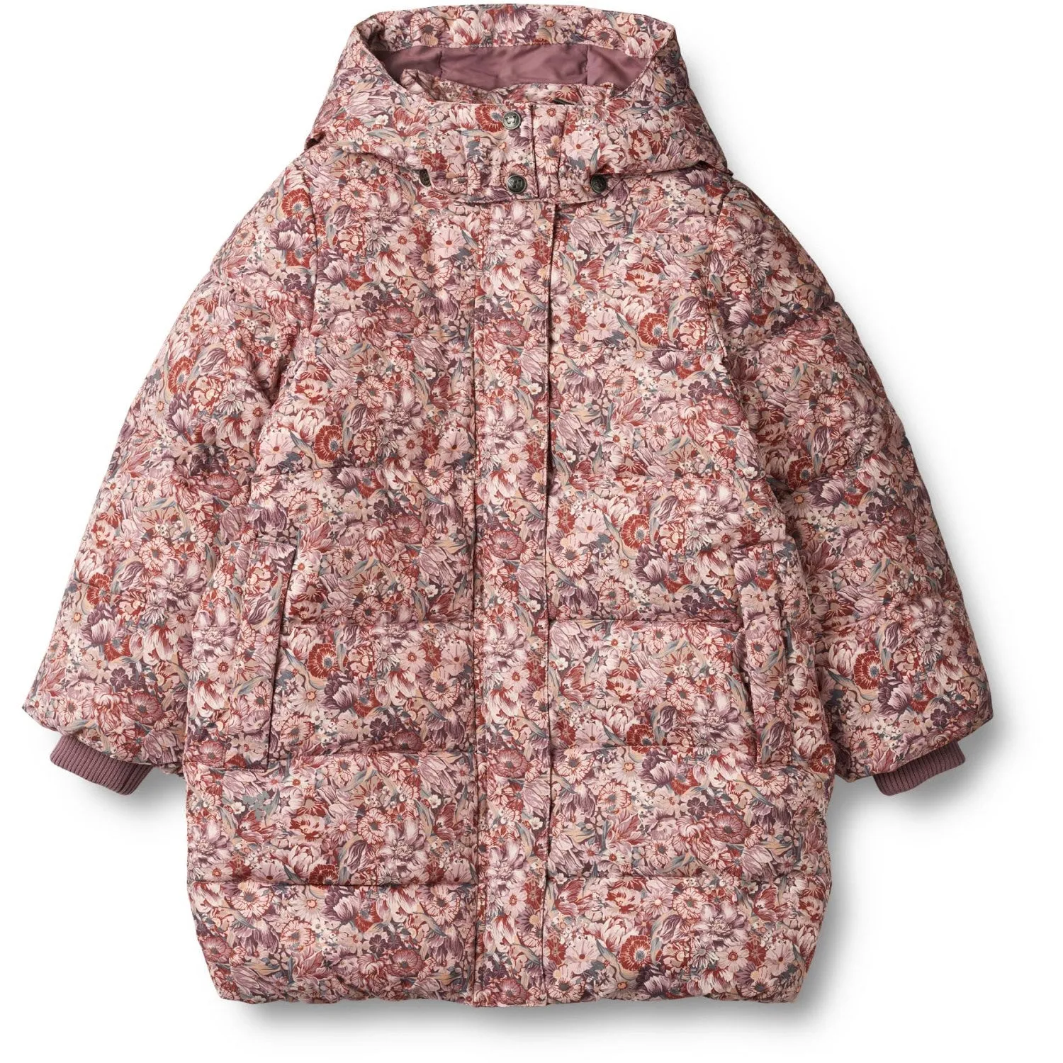 Insulated Padding Wheat Flowers In Plenty Puffer Coat Yrsa