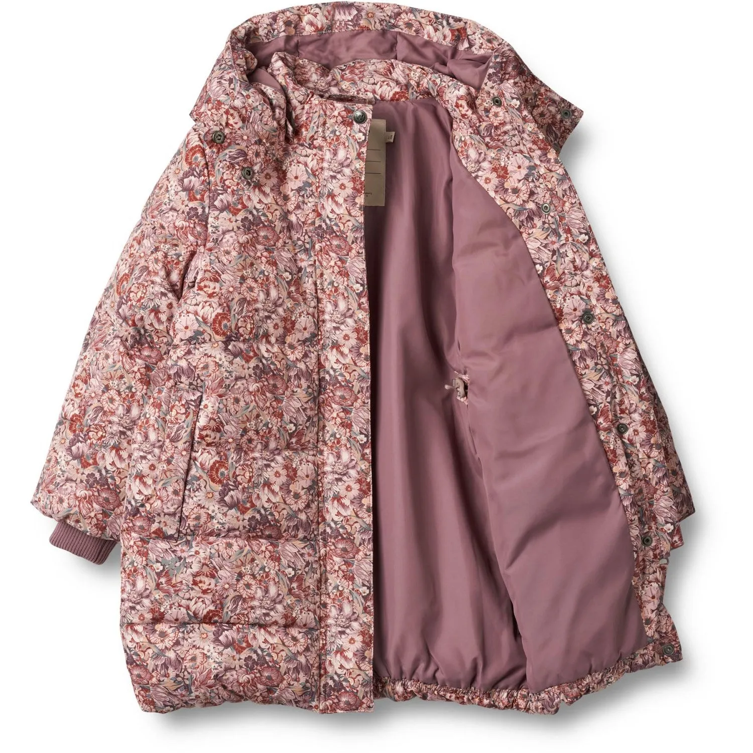 Waist Belt Wheat Flowers In Plenty Puffer Coat Yrsa