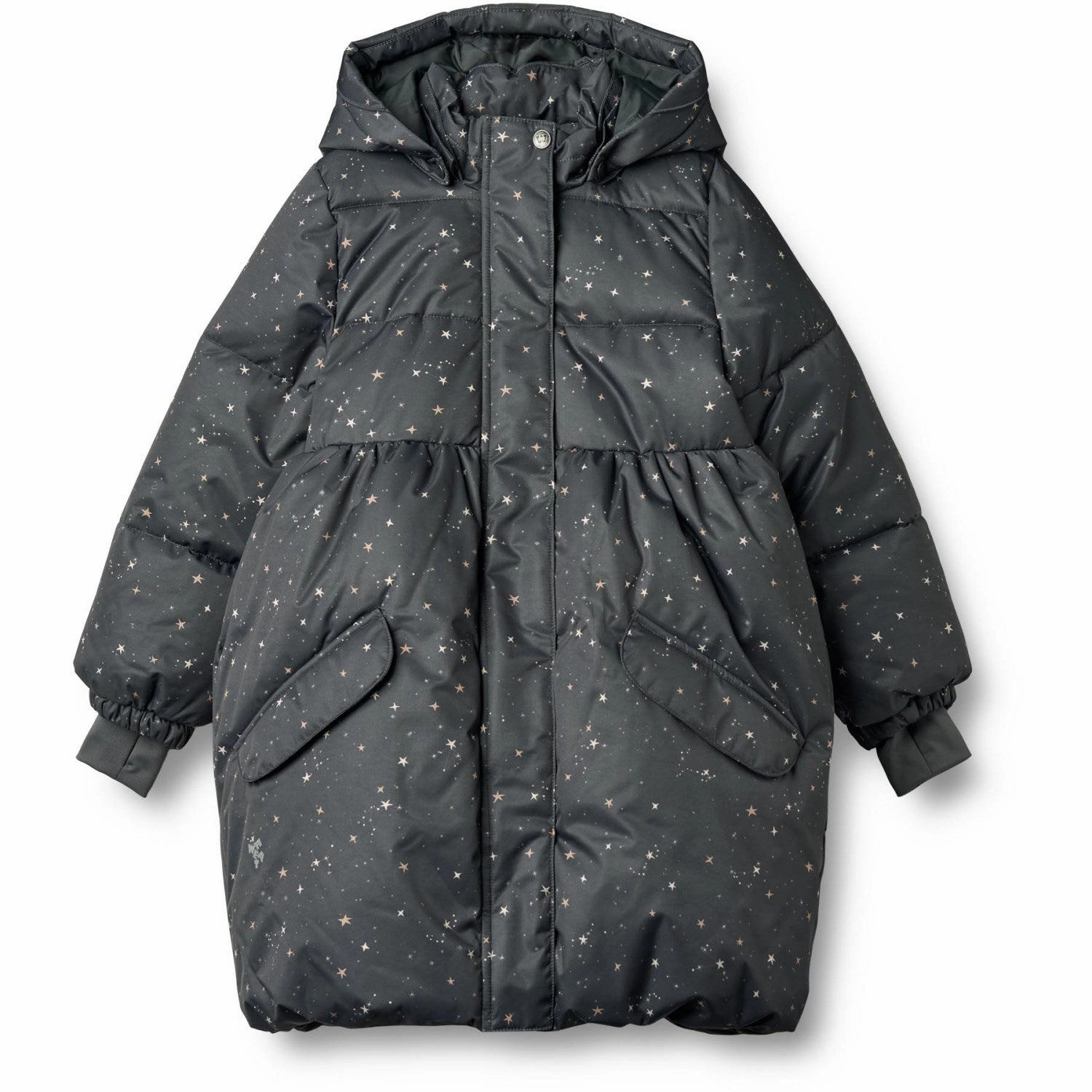 WeatherproofCoating MagneticClosureSystem Wheat Black Sea Stars Puffer Coat Luna