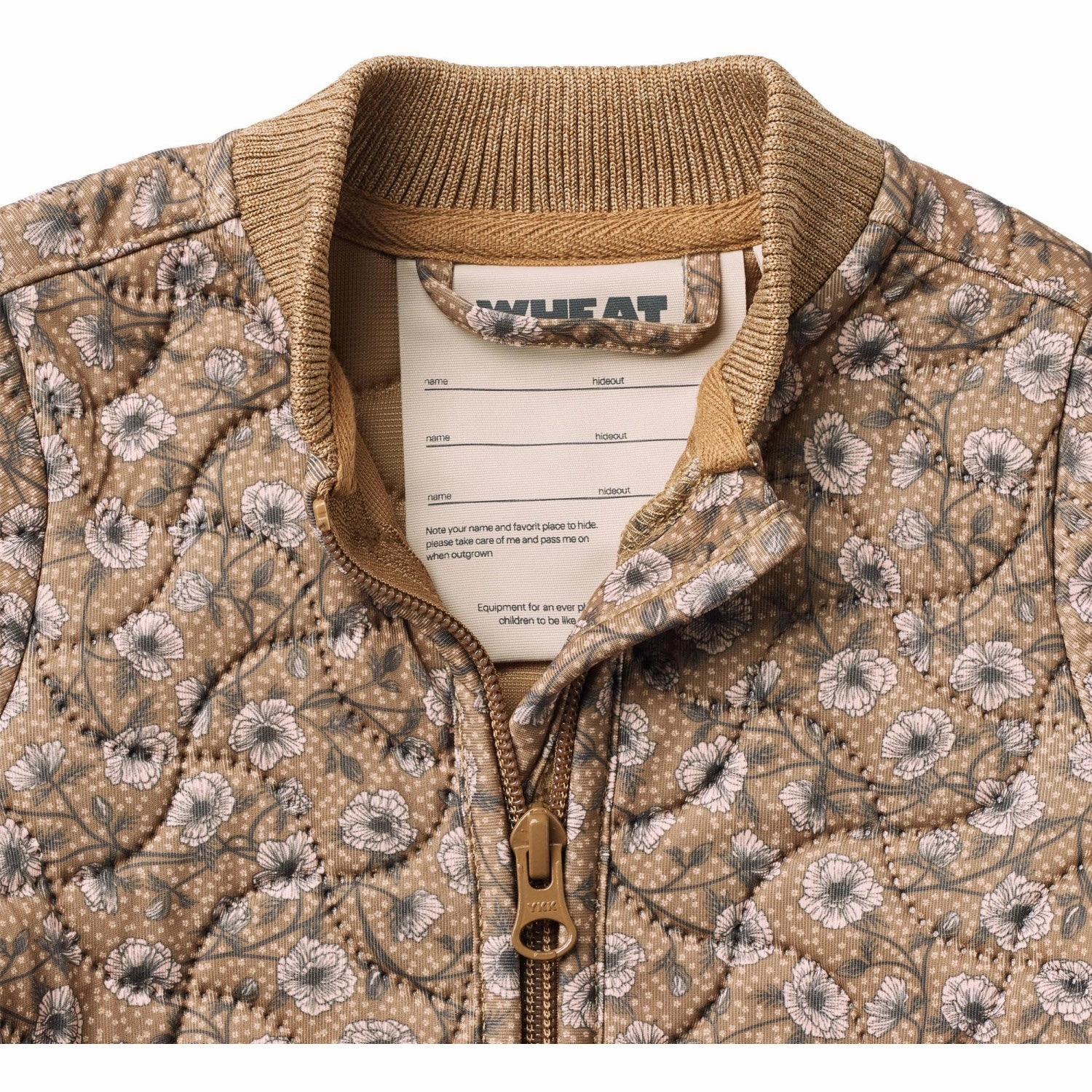 Wheat Caramel Anemones Thermo Jacket Loui Modern Street