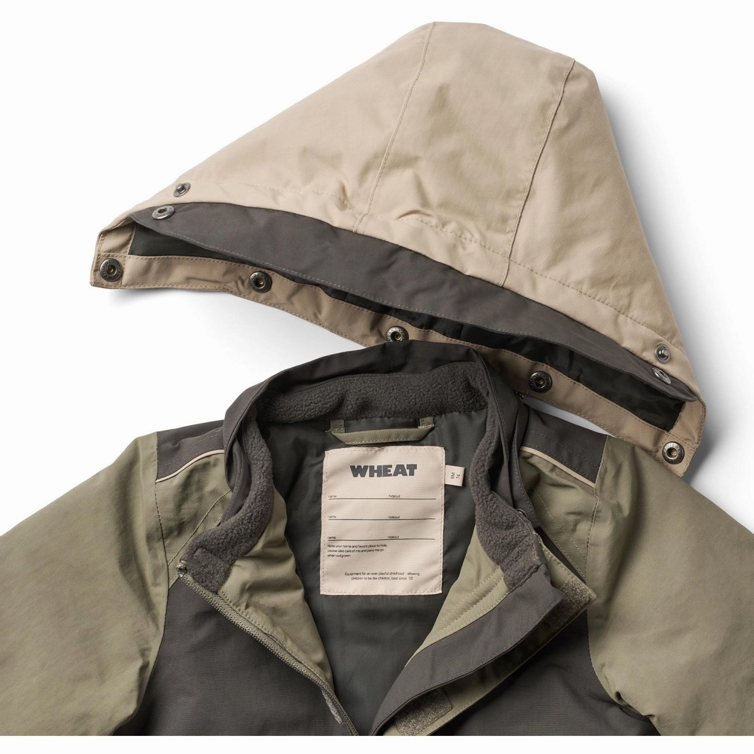 Wheat Dry Leaves Jacket Laust Tech Anti Pilling Texture Breathable mesh lining
