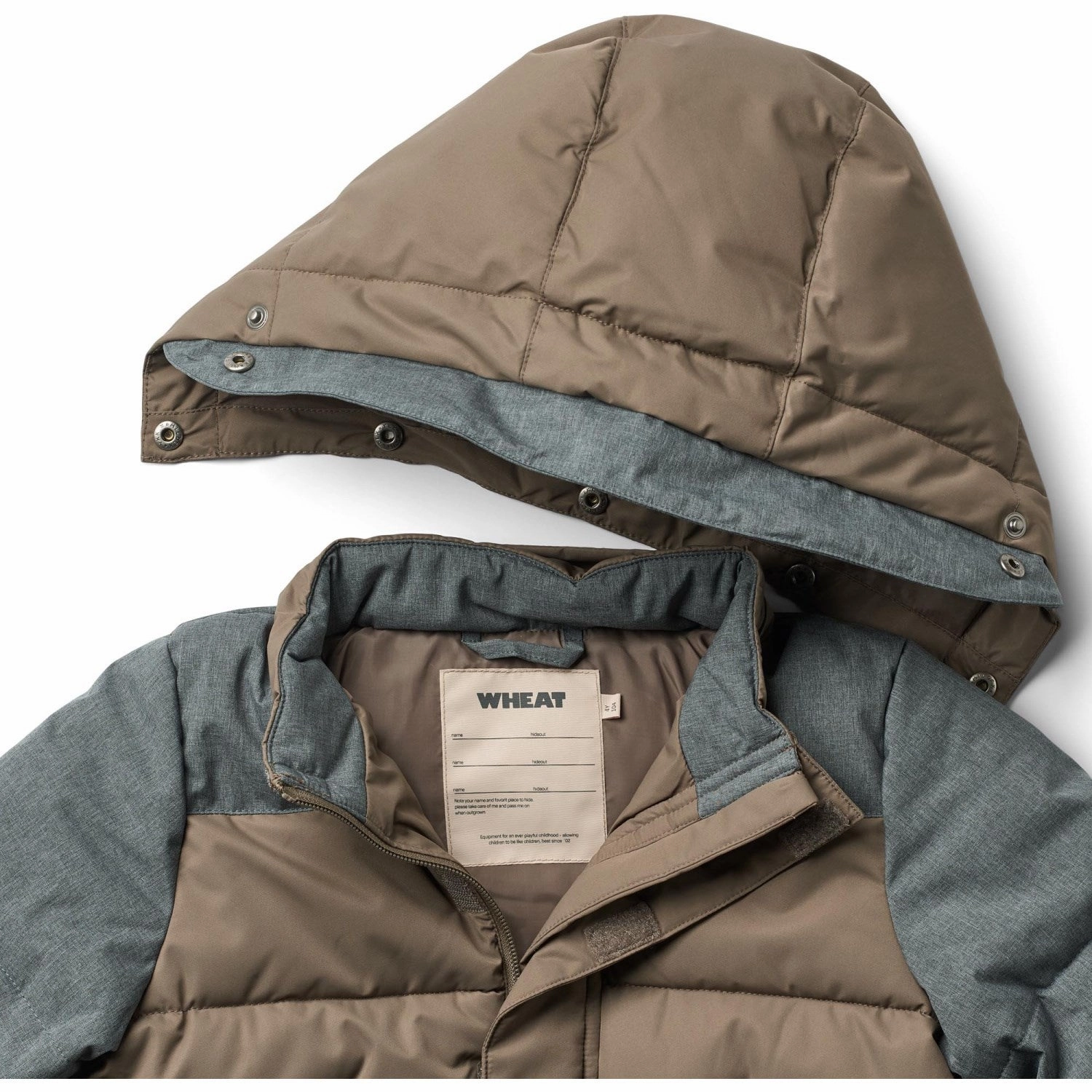 Minimal Look Multi Directional Stretch Wheat Dry Wood Puffer Jacket Anton