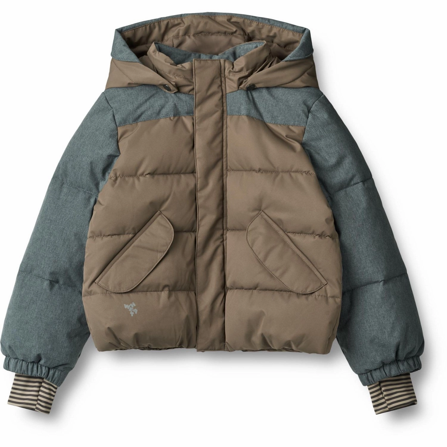 Wheat Dry Wood Puffer Jacket Anton Ergonomic Shoulder Cut Cold Weather
