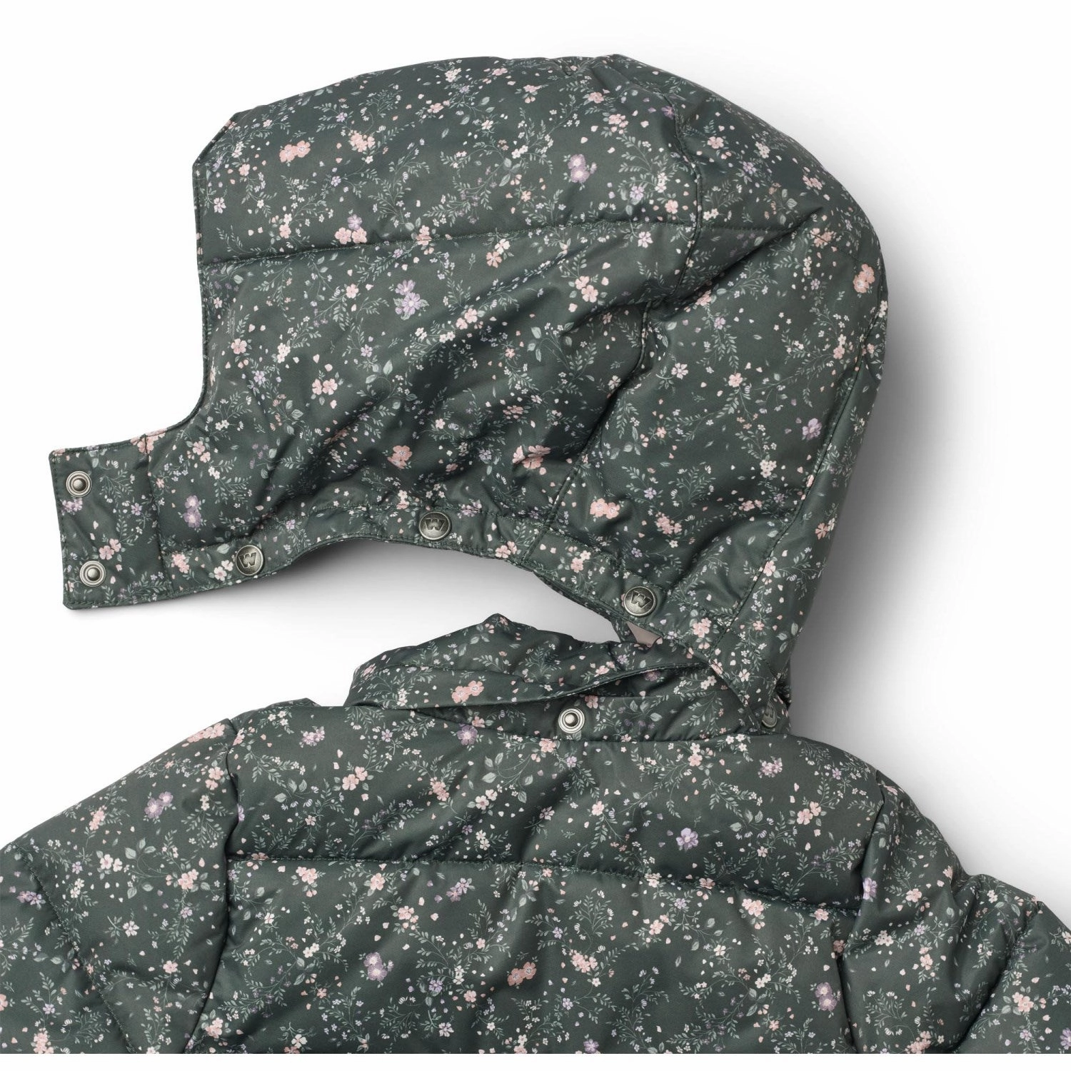 Wheat Forest Lake Checked Flowers Puffer Coat Yrsa Flexible Daily Fit Clean Fit Design