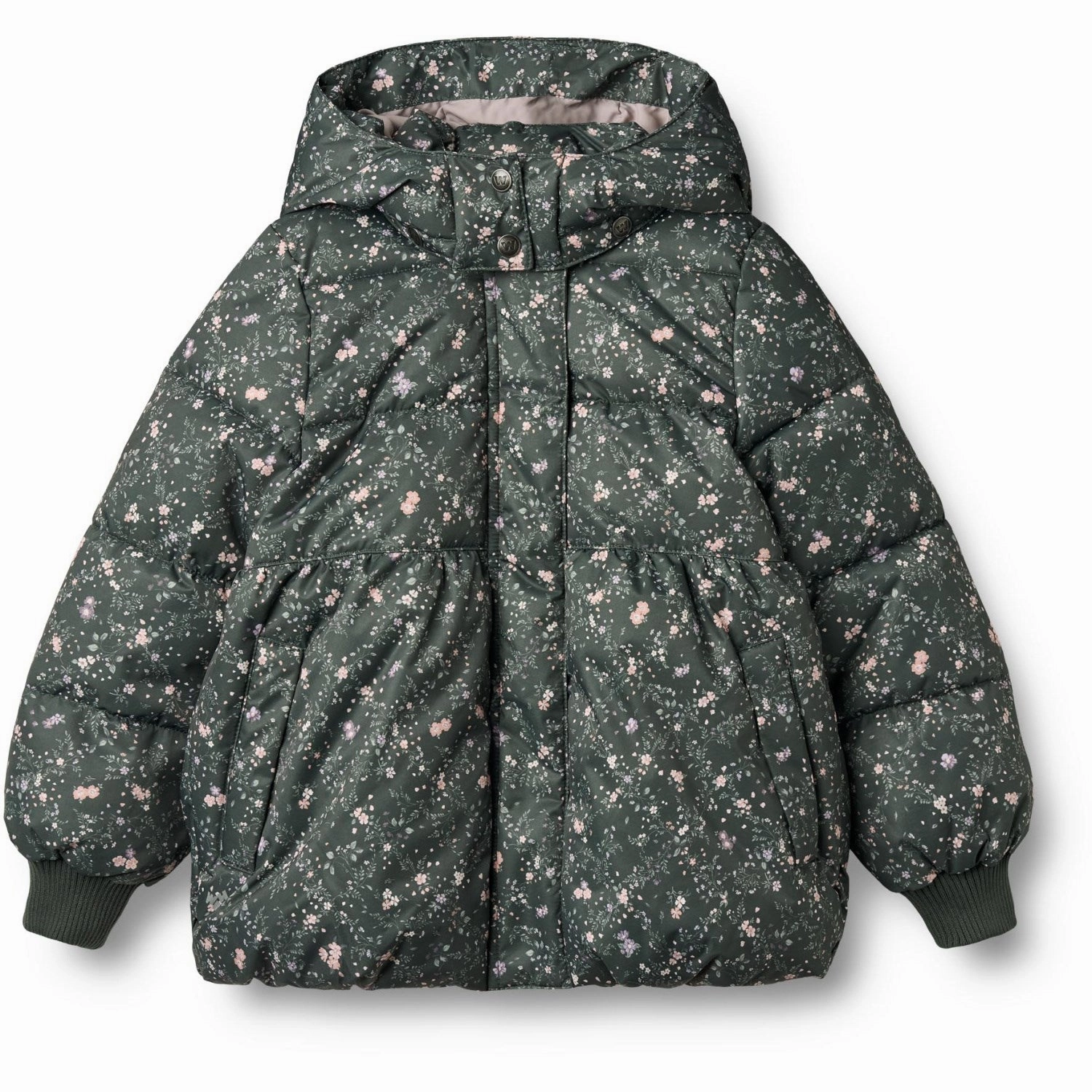 Frictionless Lining Wheat Forest Lake Checked Flowers Puffer Jacket Karla