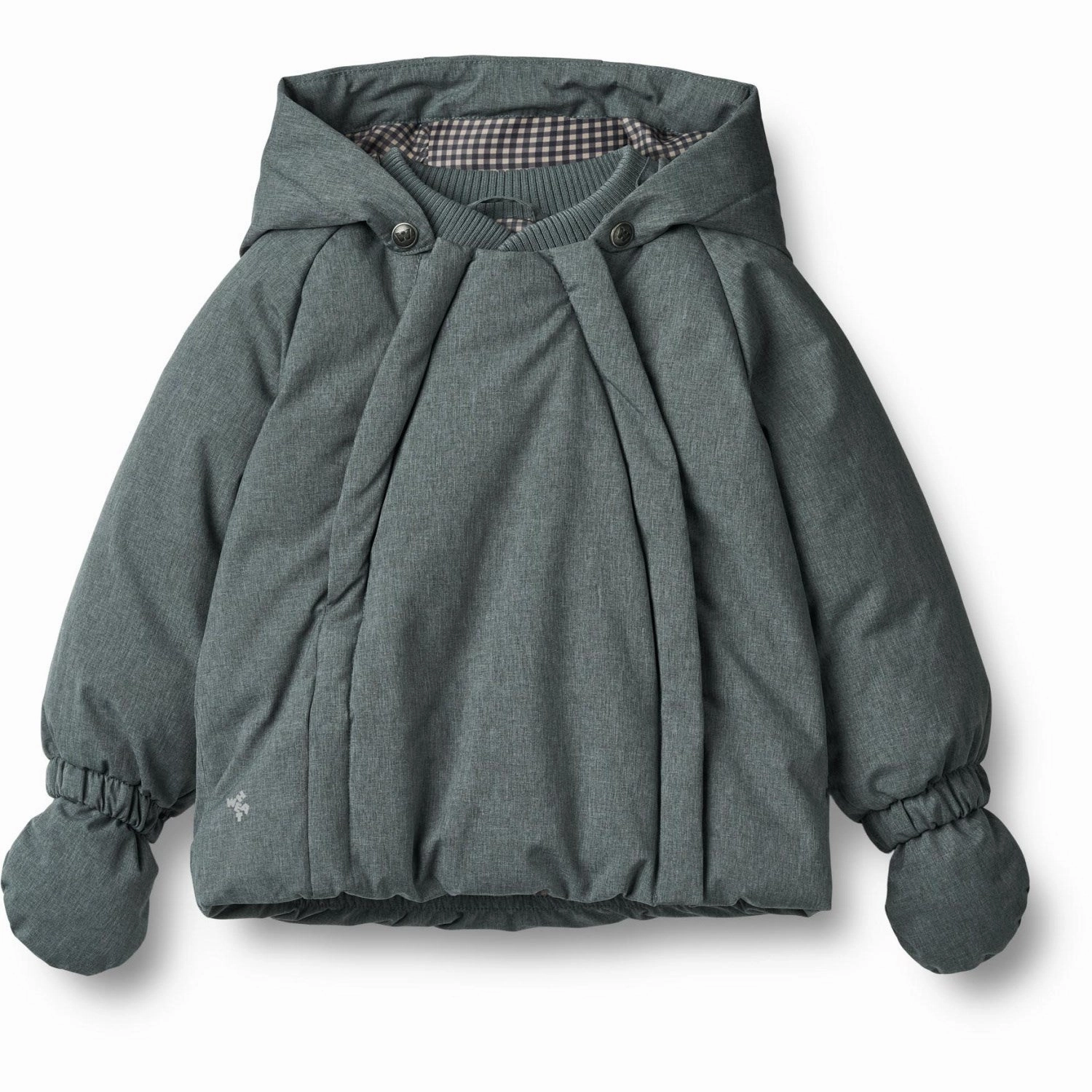 Wheat Ink Melange Puffer Jacket Morgen Pre Shrunk Cotton Blend Cozy Street Style