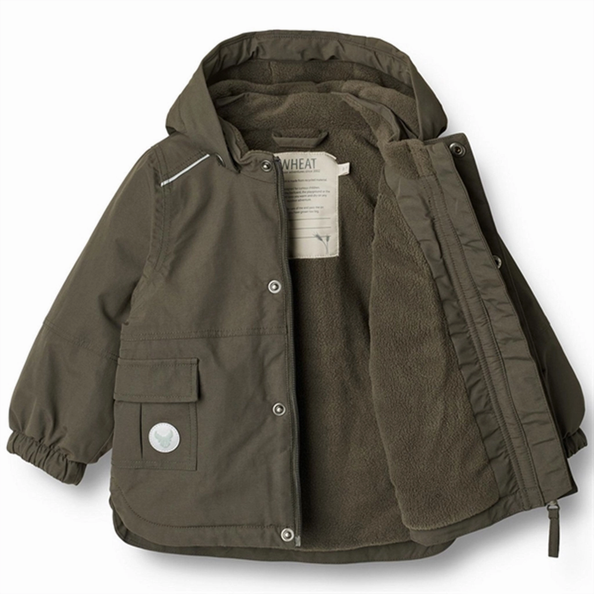 Low Profile Collar Double Layered Collar Wheat Jacket Johan Tech Dry Black