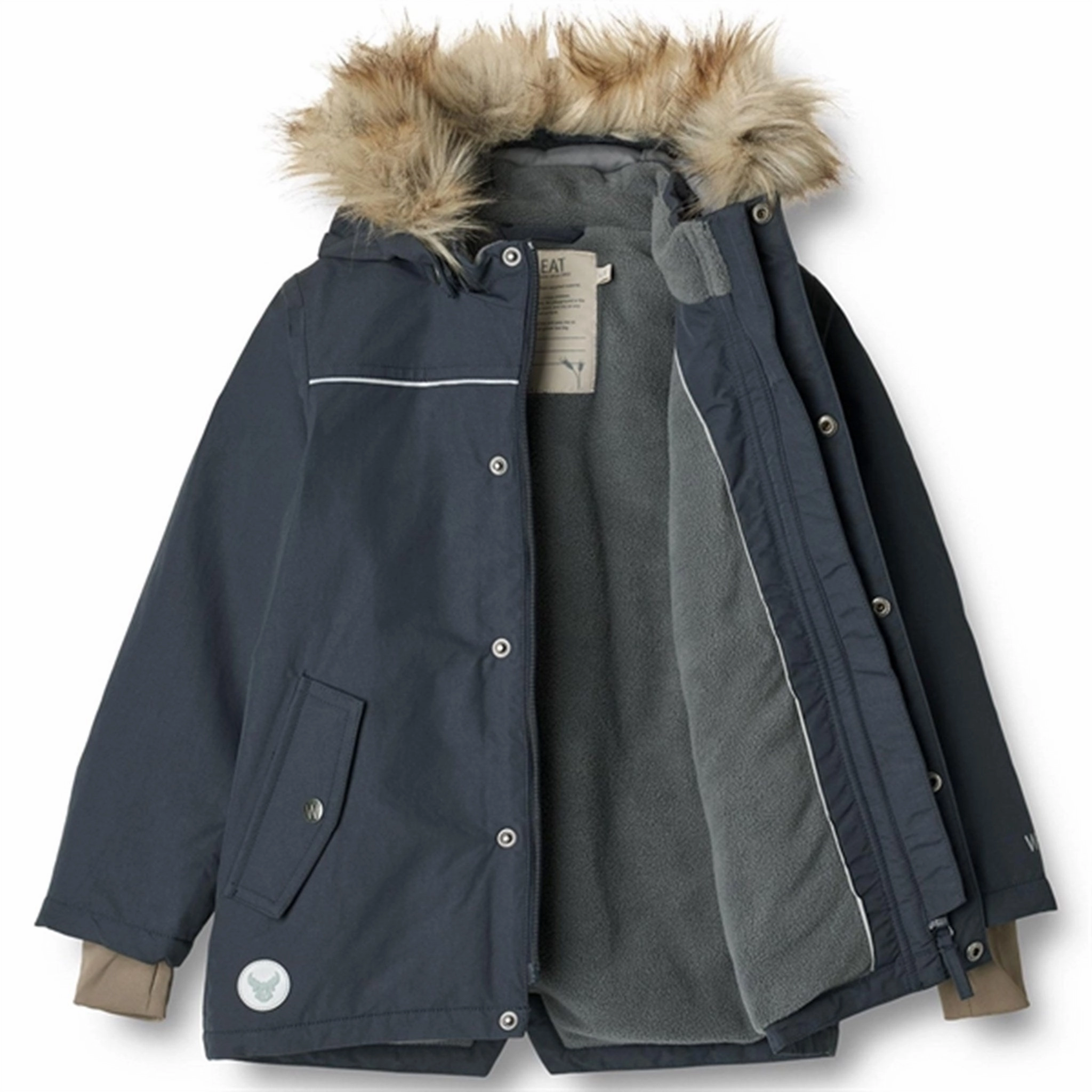 Wheat Jacket Kasper Tech Dark Blue Quick Release Buckle Eco Friendly Production