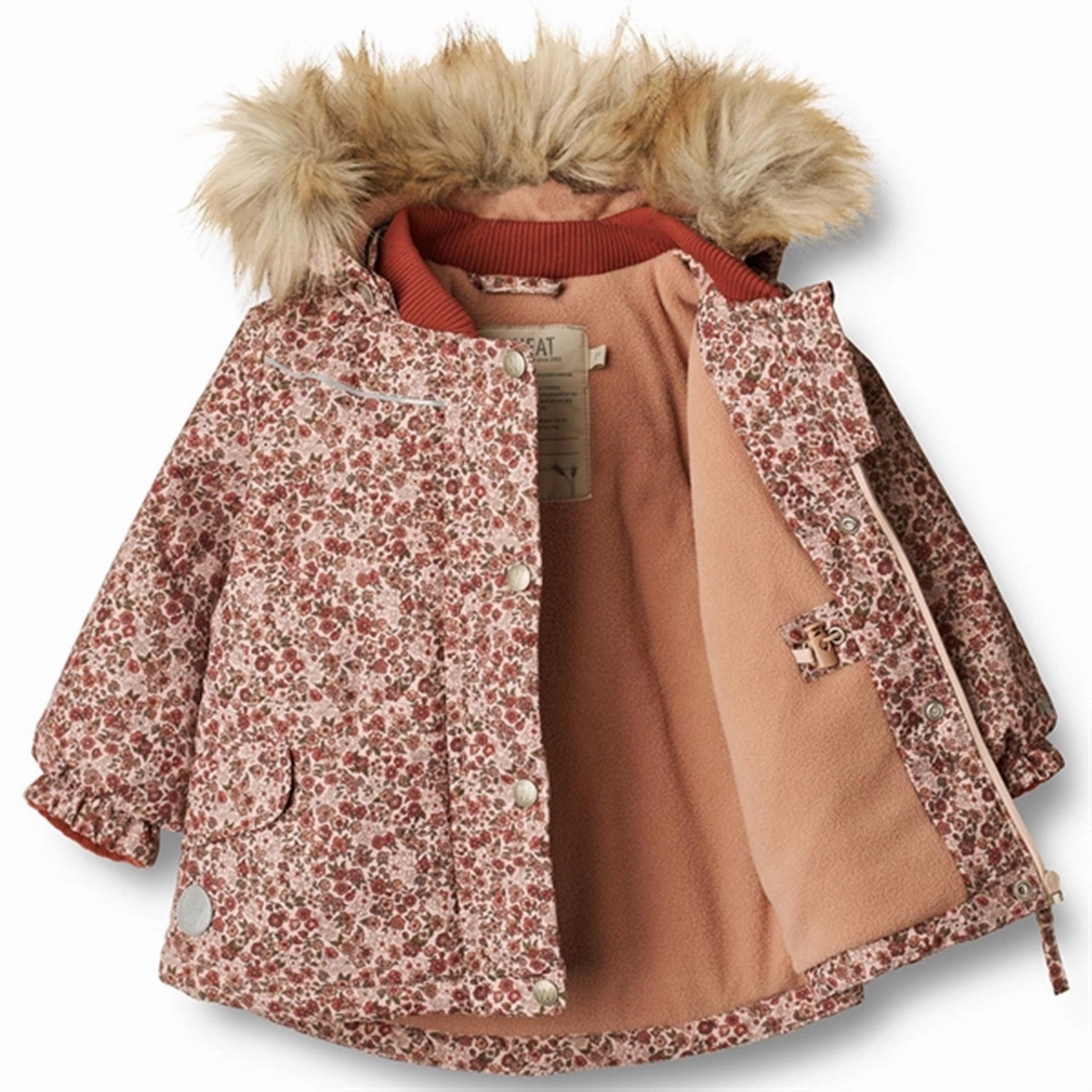 Wheat Jacket Mathilde Tech Rose Dust Flowers Climate Adaptive Design