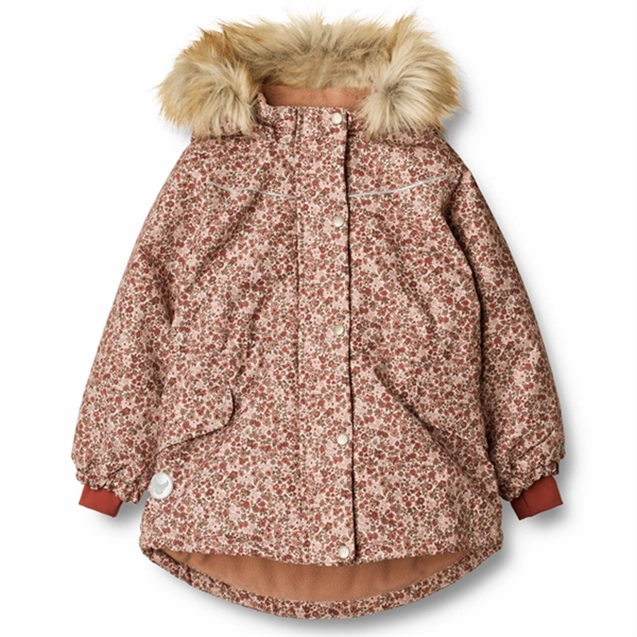 Wheat Jacket Mathilde Tech Rose Dust Flowers Ventilated Panels