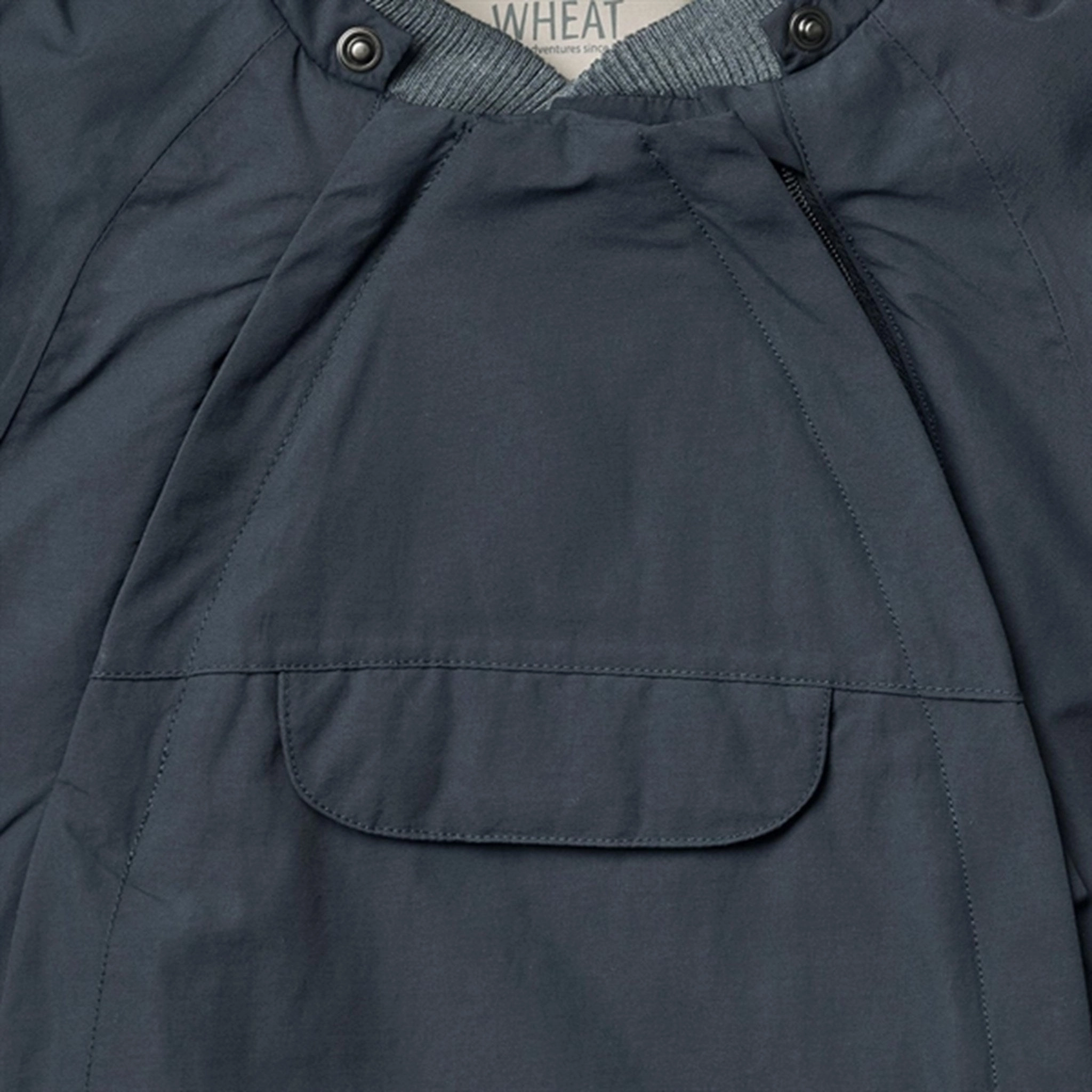 Wheat Jacket Sascha Tech Dark Blue YKK Fasteners