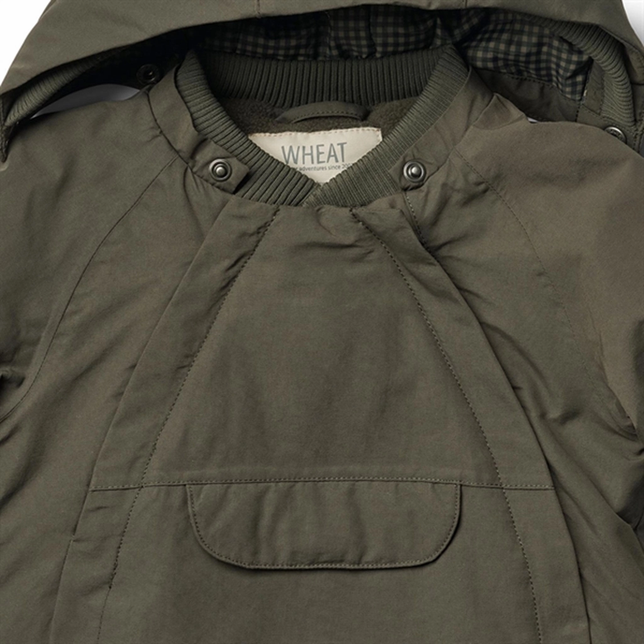 No Collar Water Based Coating Wheat Jacket Sascha Tech Dry Black